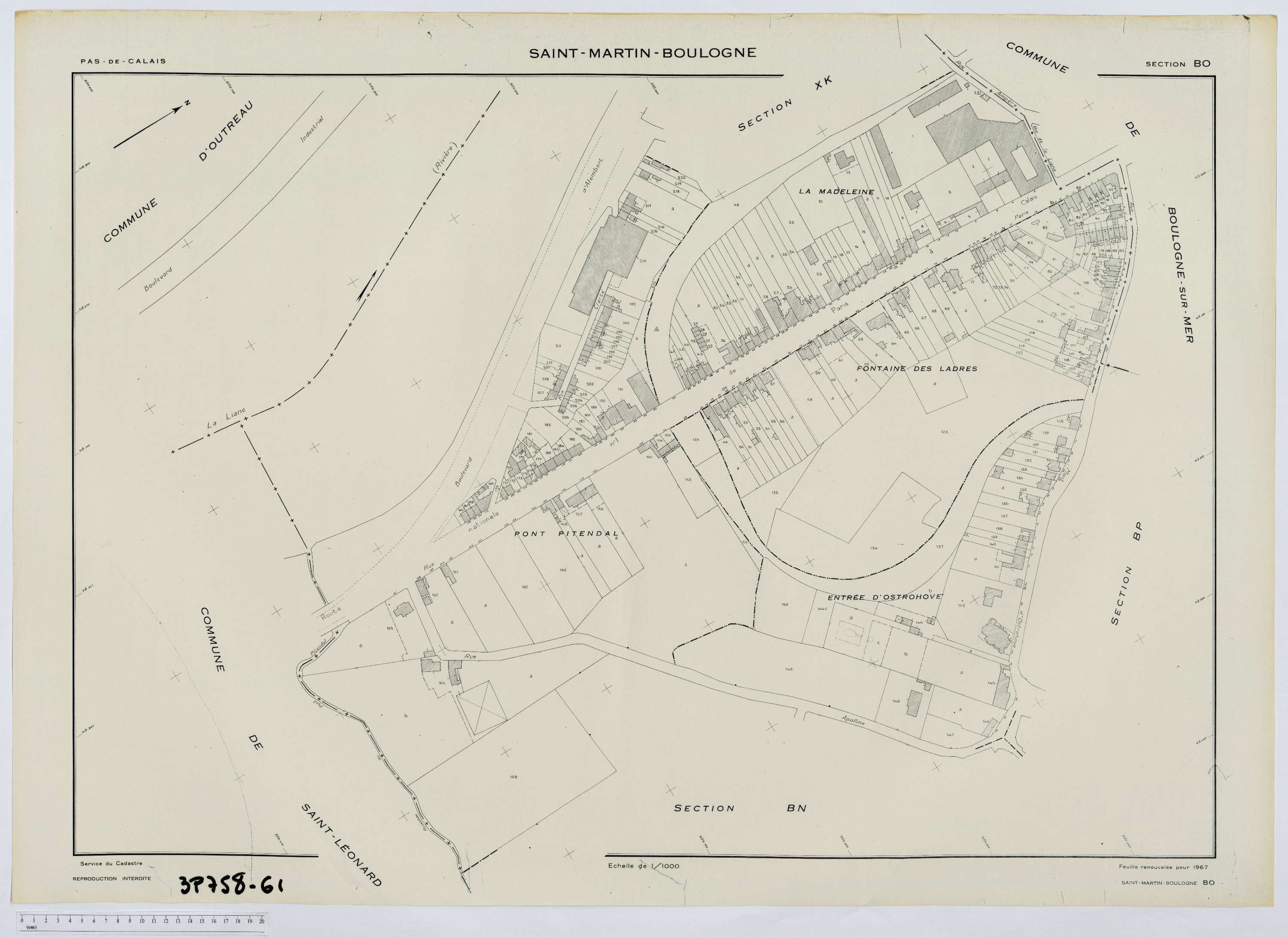 Saint-Martin-Boulogne - Section BO.