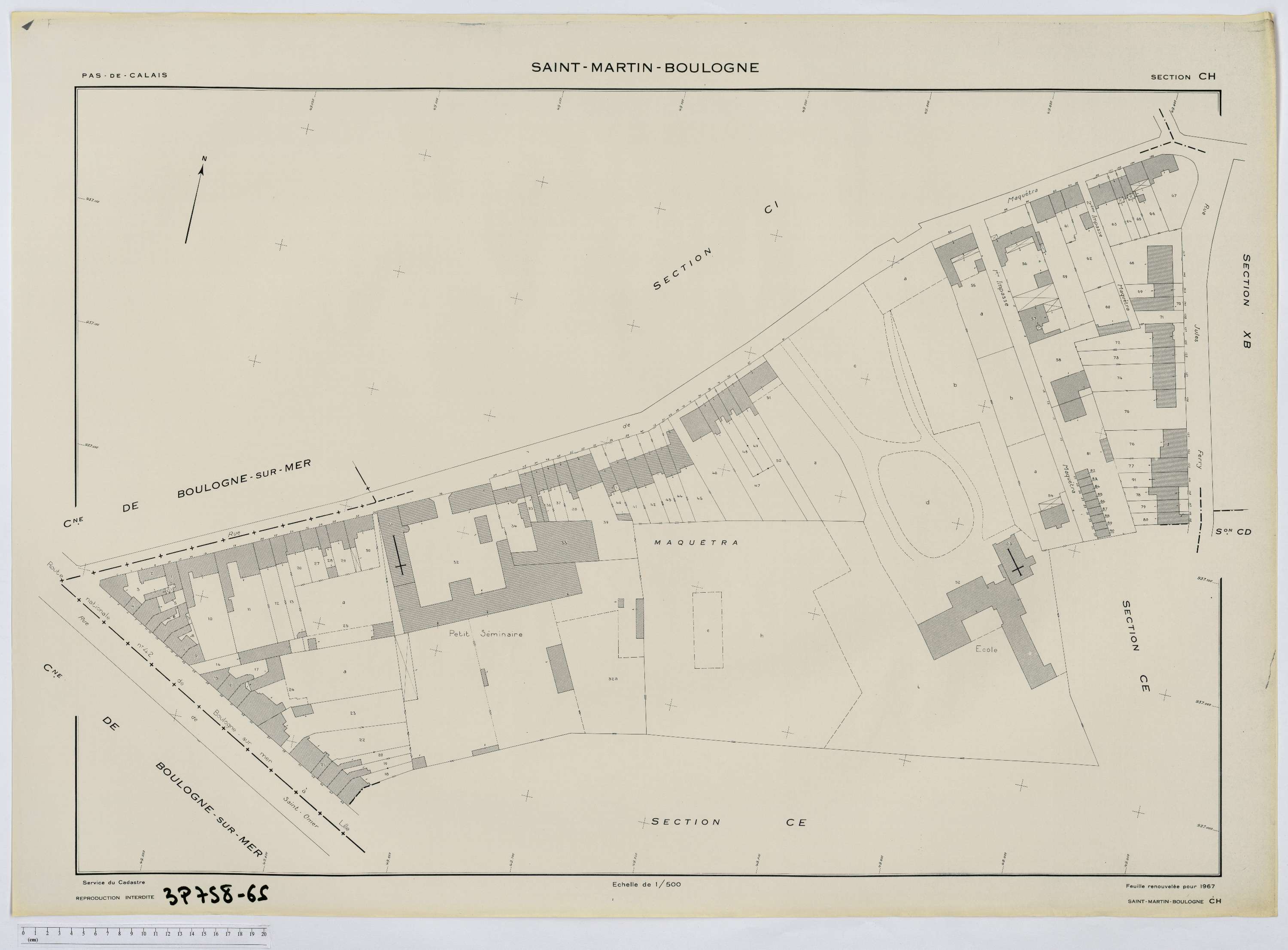 Saint-Martin-Boulogne - Section CH.