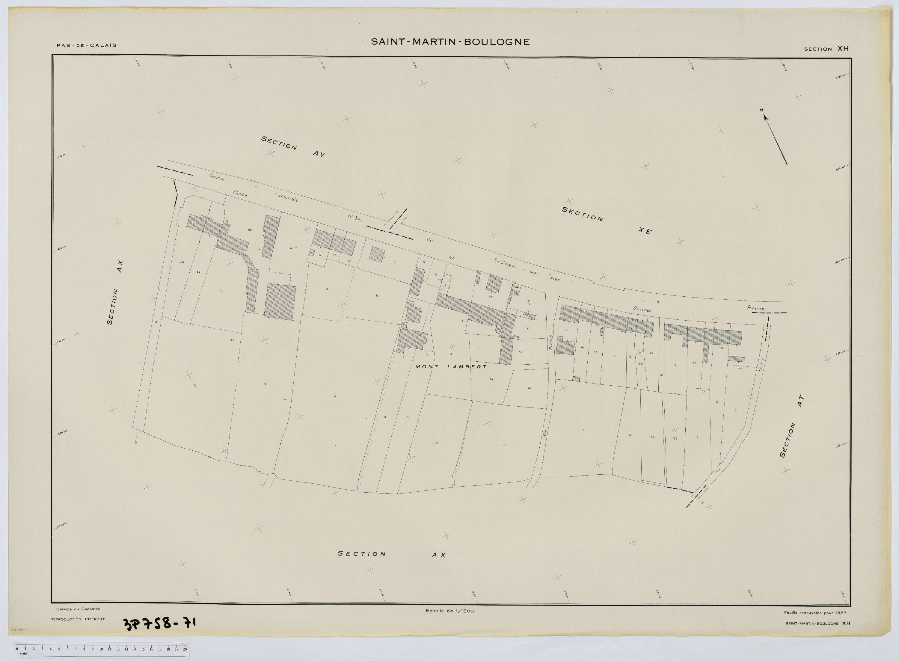 Saint-Martin-Boulogne - Section XH.