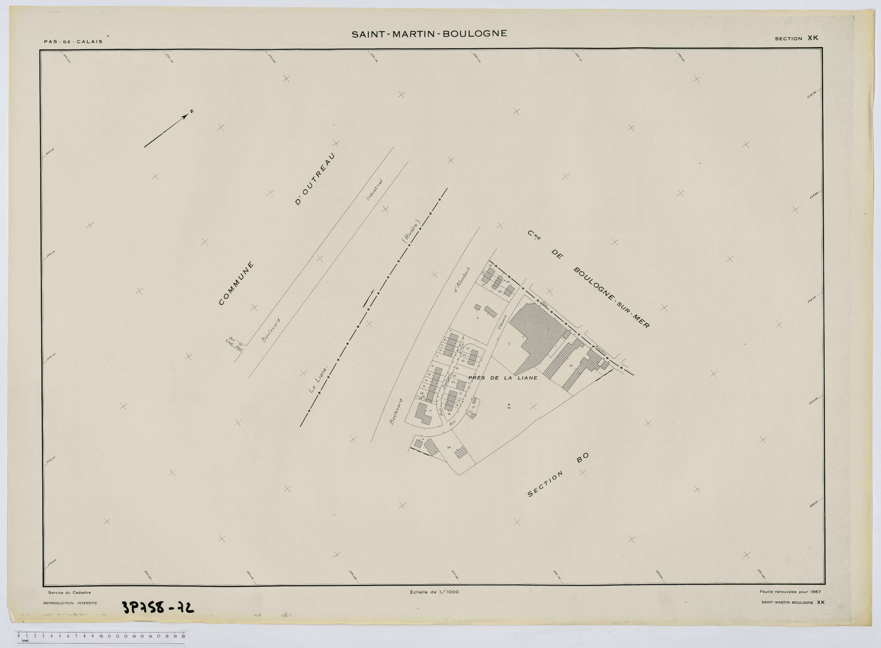 Saint-Martin-Boulogne - Section XK.