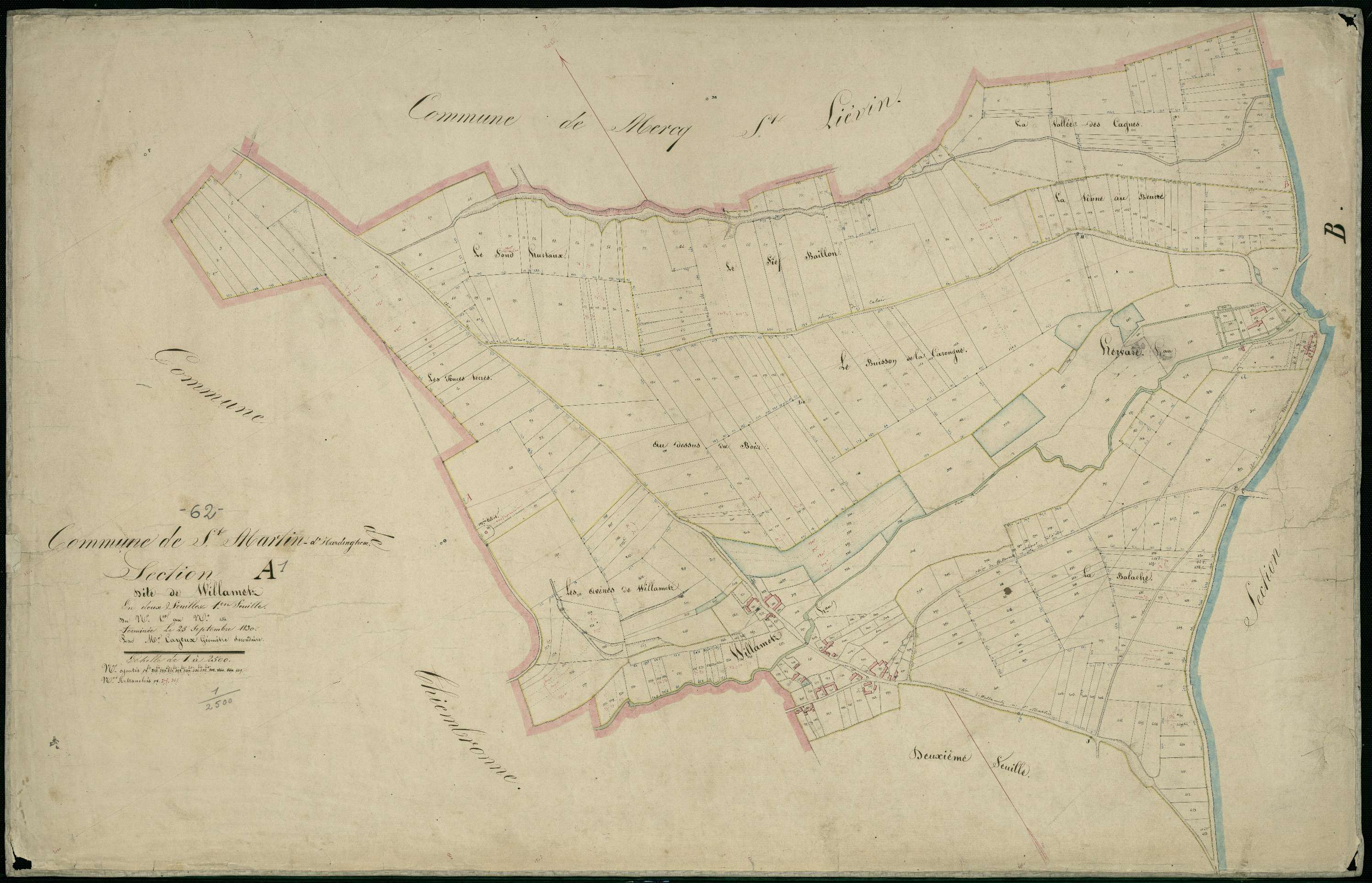 Saint-Martin-d'Hardinghem - Section A, 1re feuille