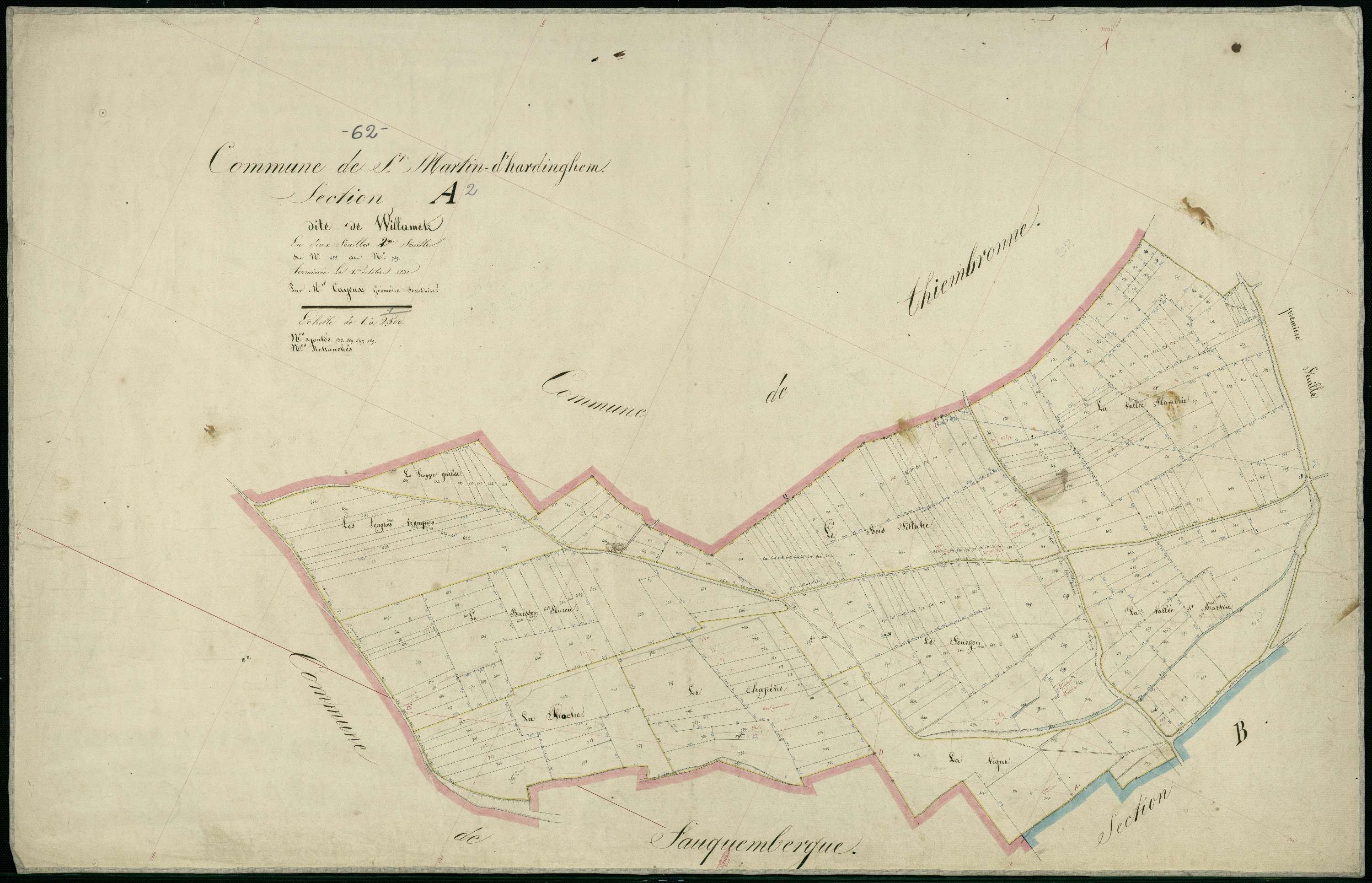 Saint-Martin-d'Hardinghem - Section A, 2e feuille
