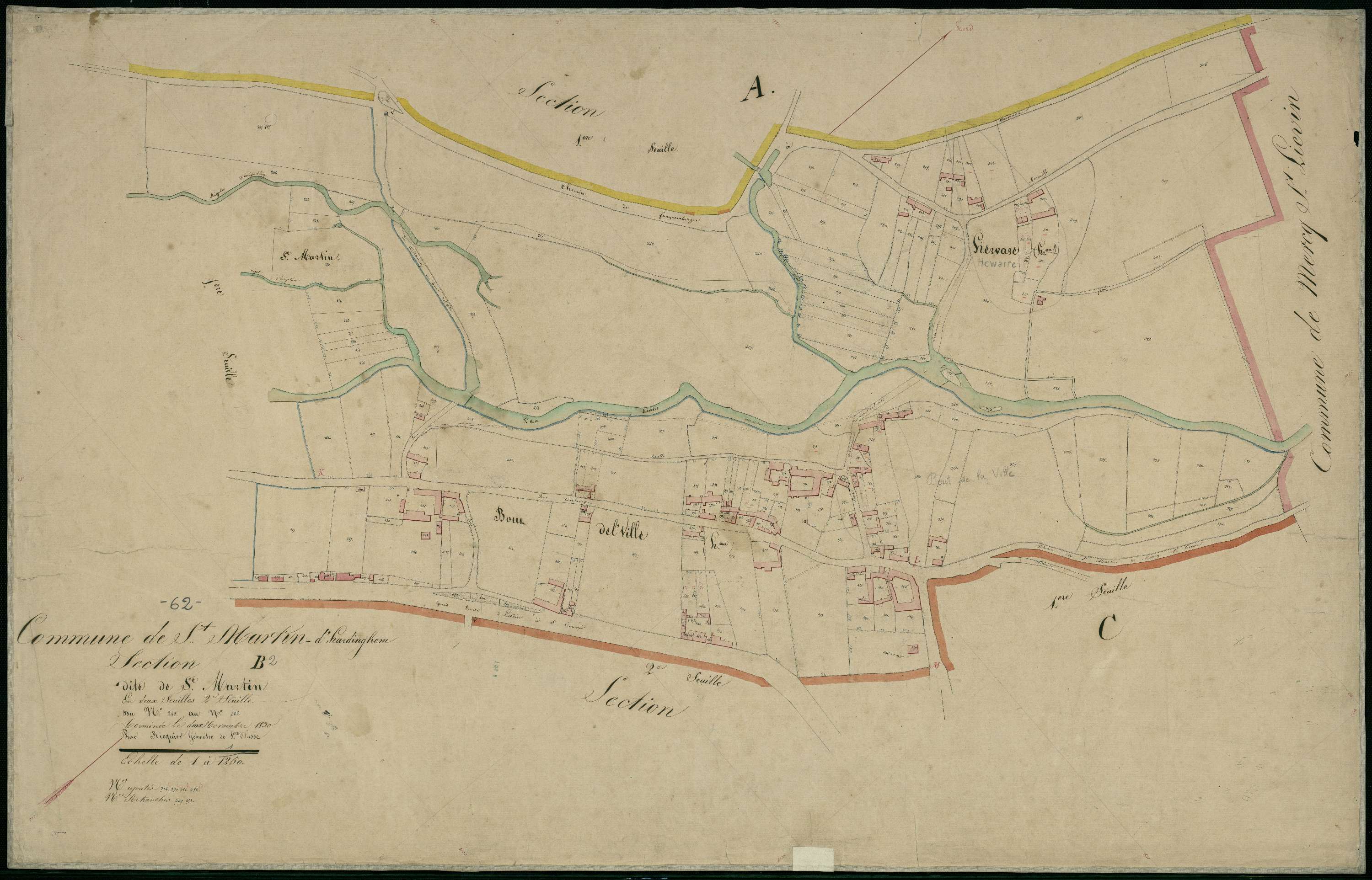 Saint-Martin-d'Hardinghem - Section B, 2e feuille