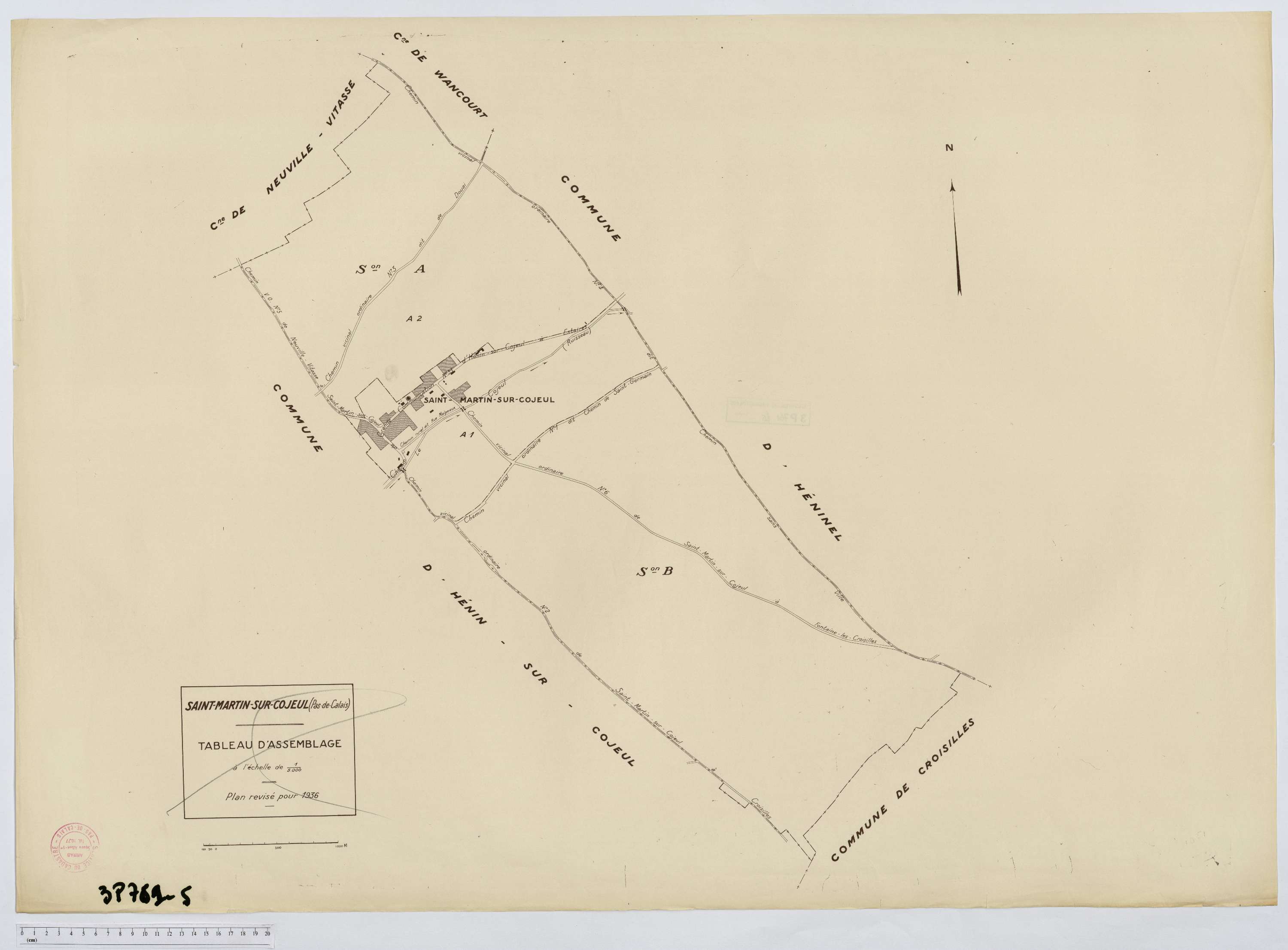 Saint-Martin-sur-Cojeul - Tableau d'assemblage.