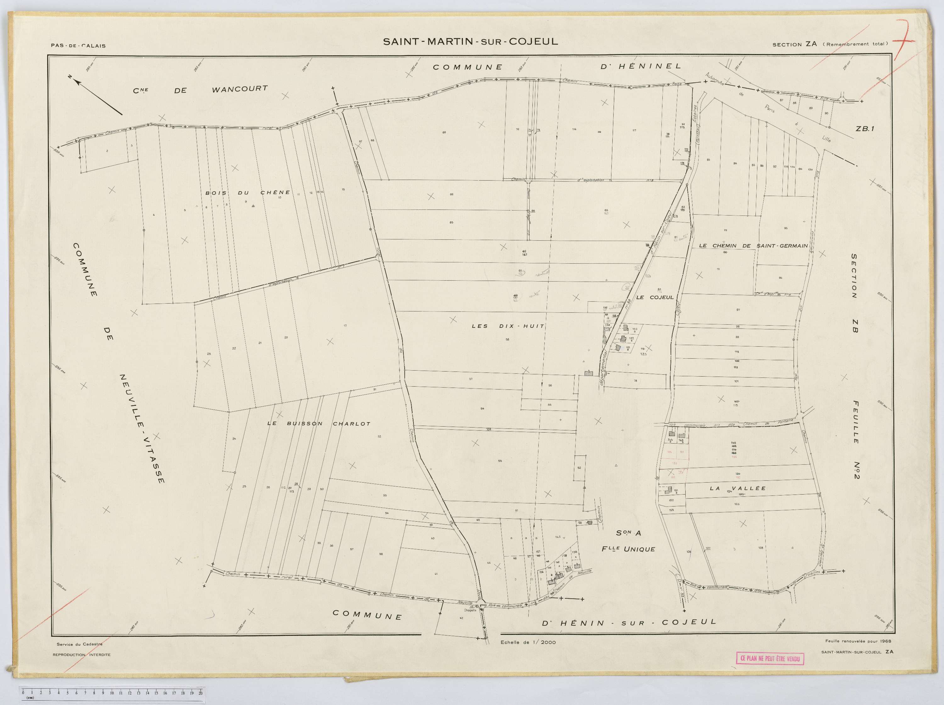 Saint-Martin-sur-Cojeul - Section ZA.