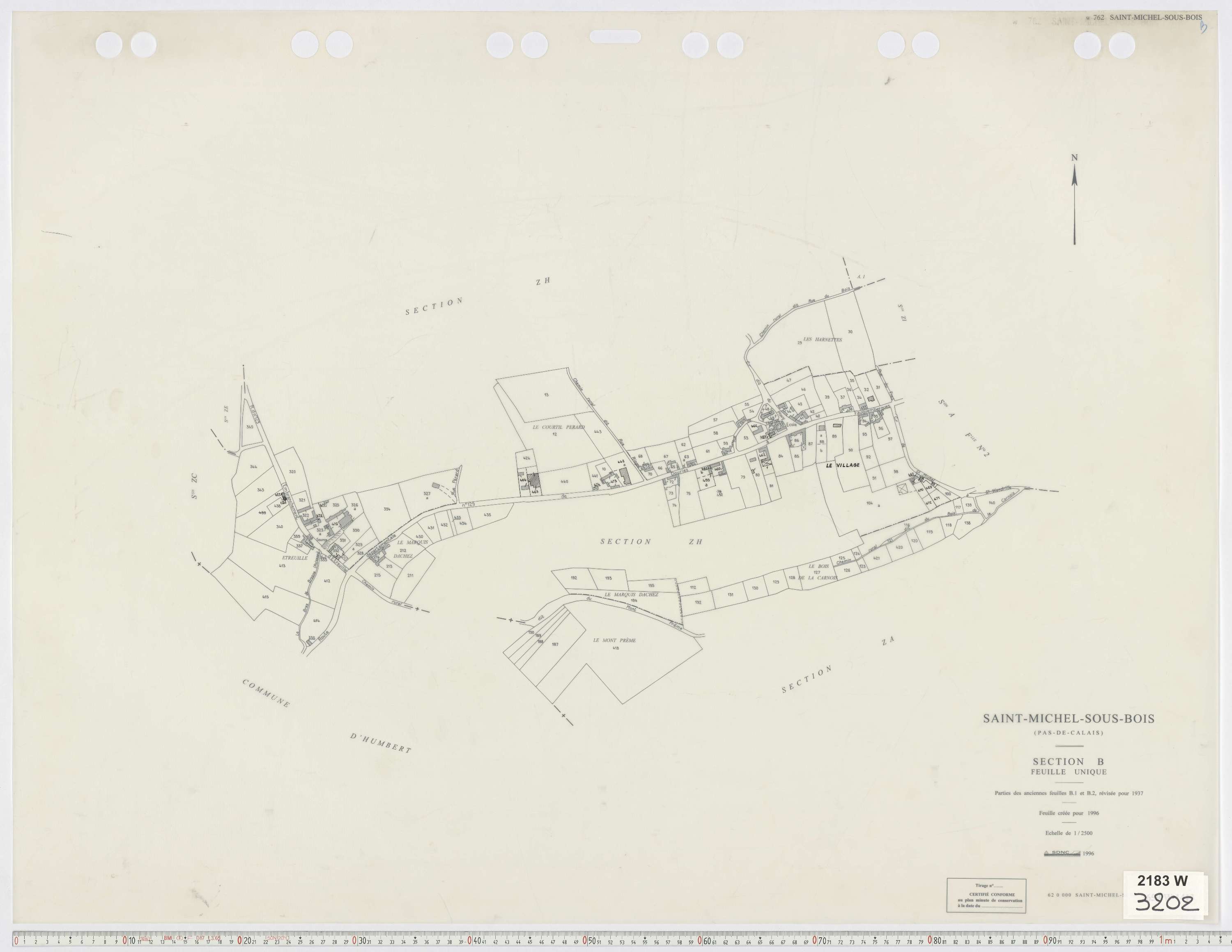 Saint-Michel-sous-Bois - Section B.