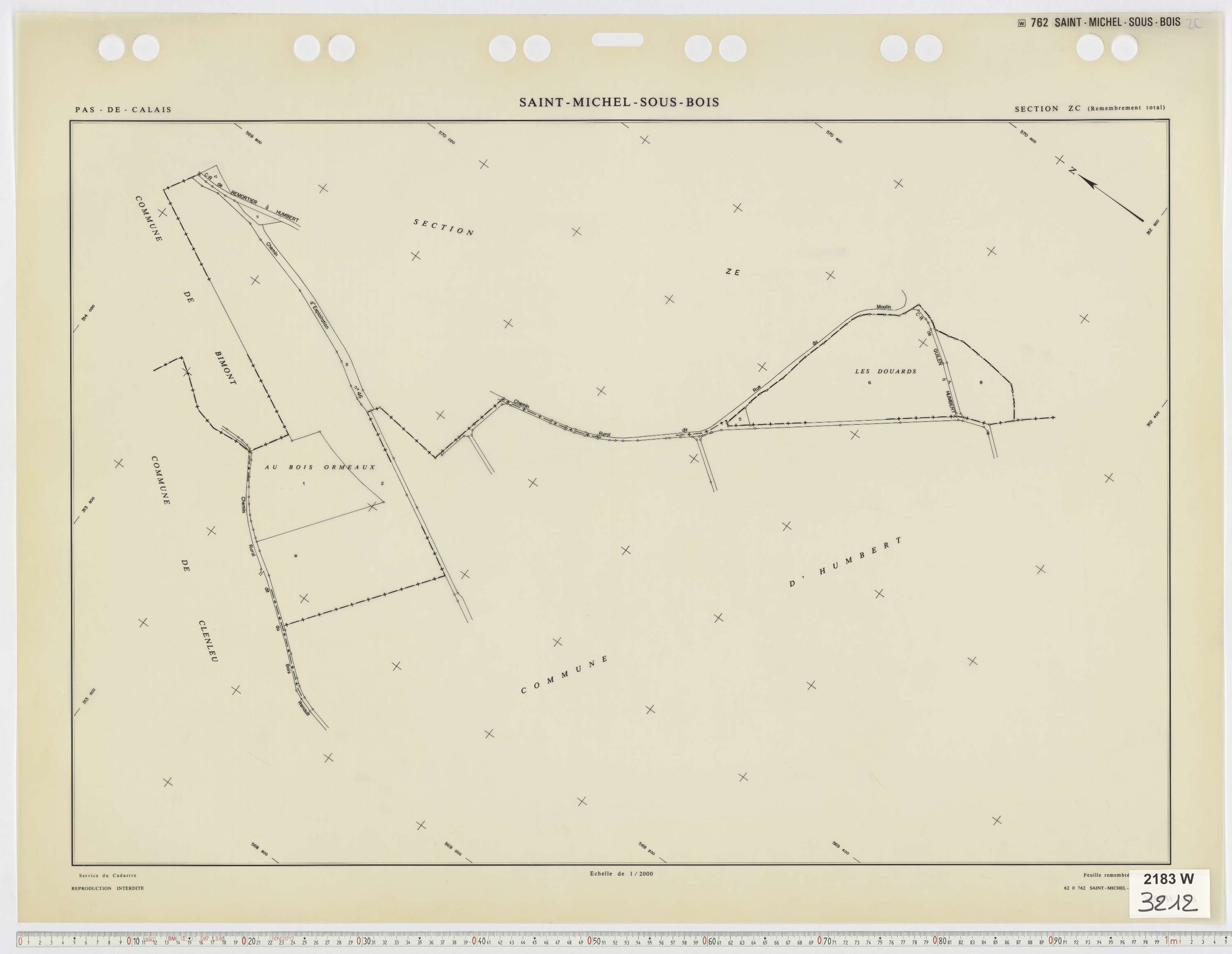 Saint-Michel-sous-Bois - Section ZC.