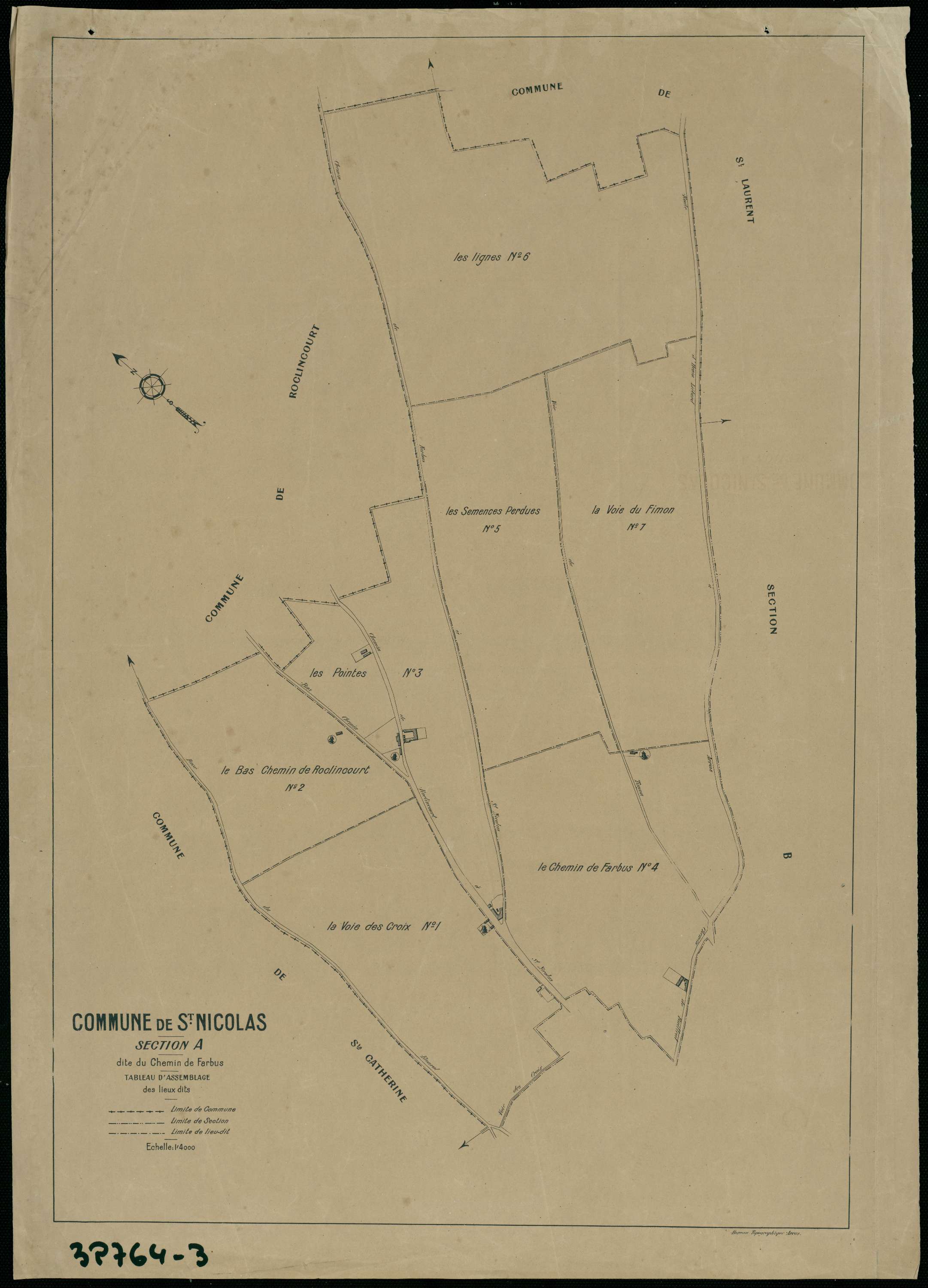 Saint-Nicolas - Section A : tableau d'assemblage
