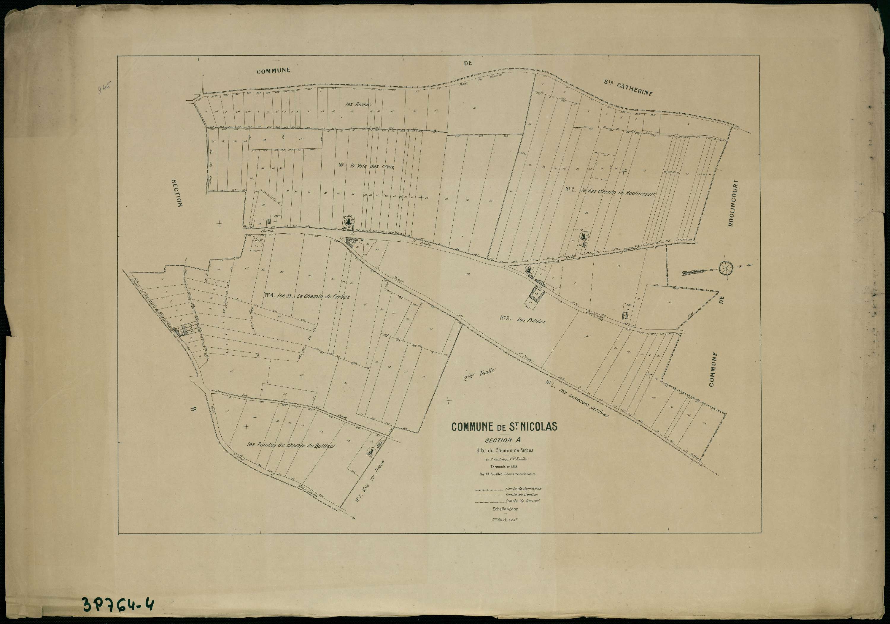 Saint-Nicolas - Section A, 1re feuille