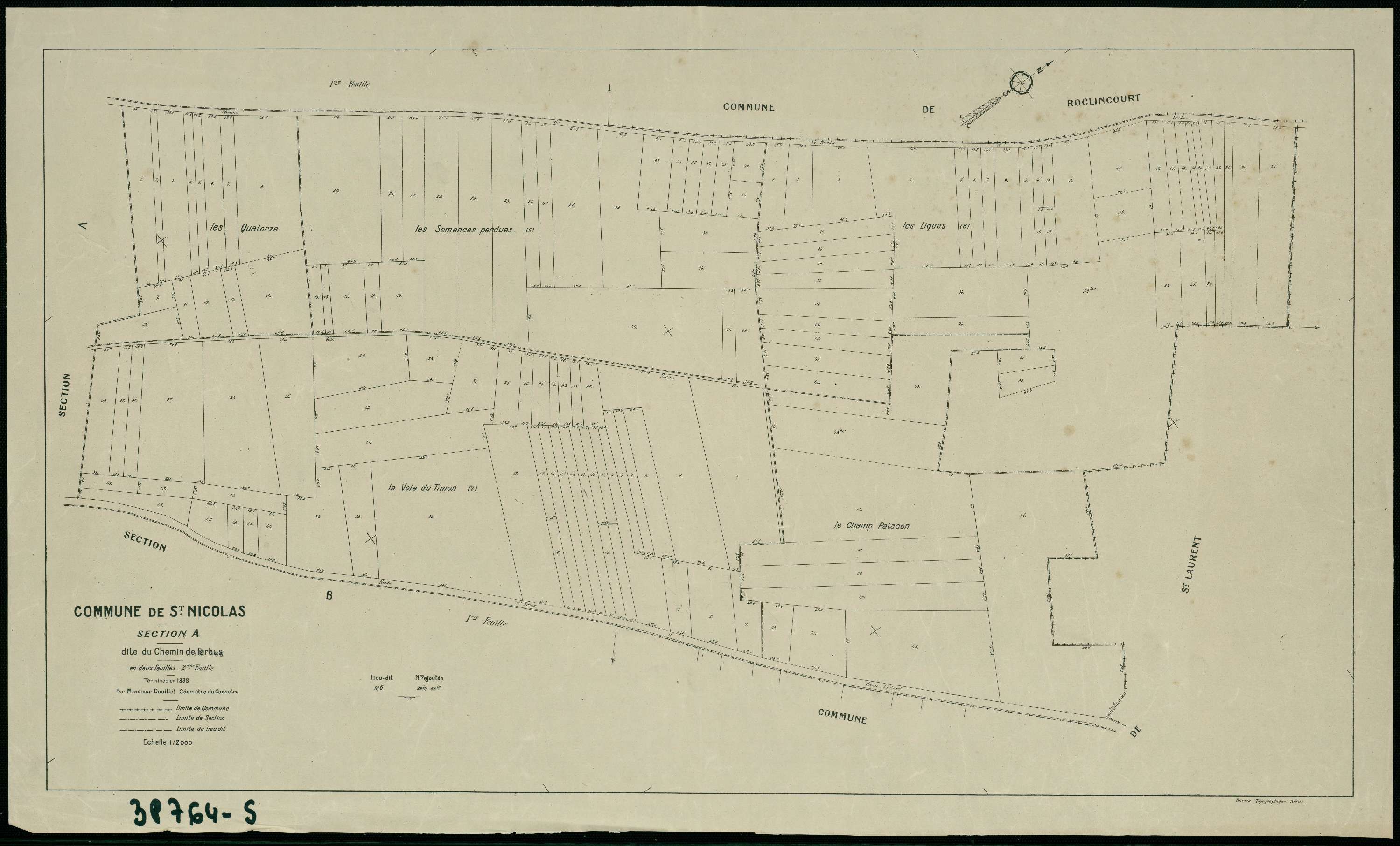 Saint-Nicolas - Section A, 2e feuille
