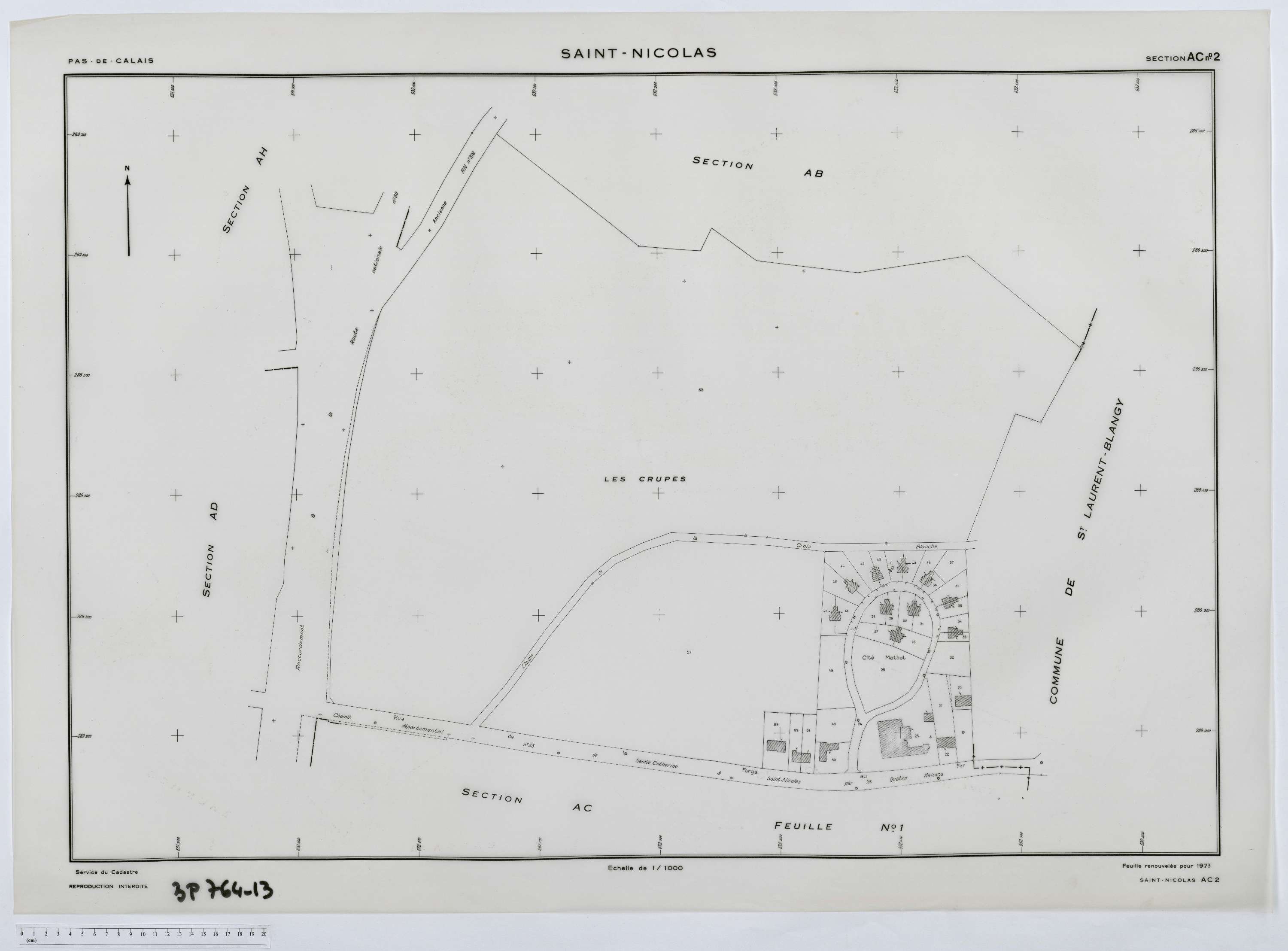 Saint-Nicolas - Section AC, feuille 2.