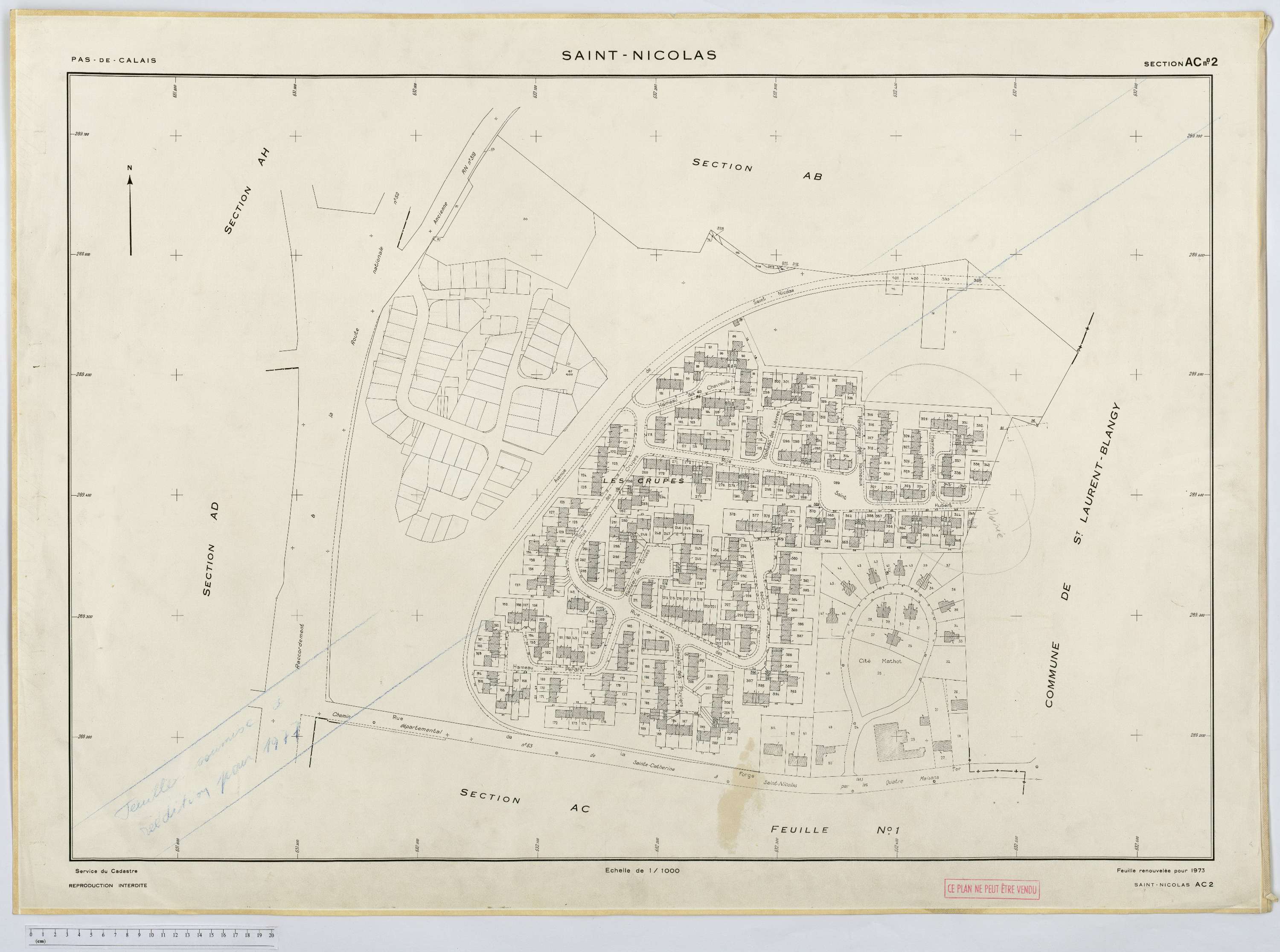 Saint-Nicolas - Section AC, feuille 2.
