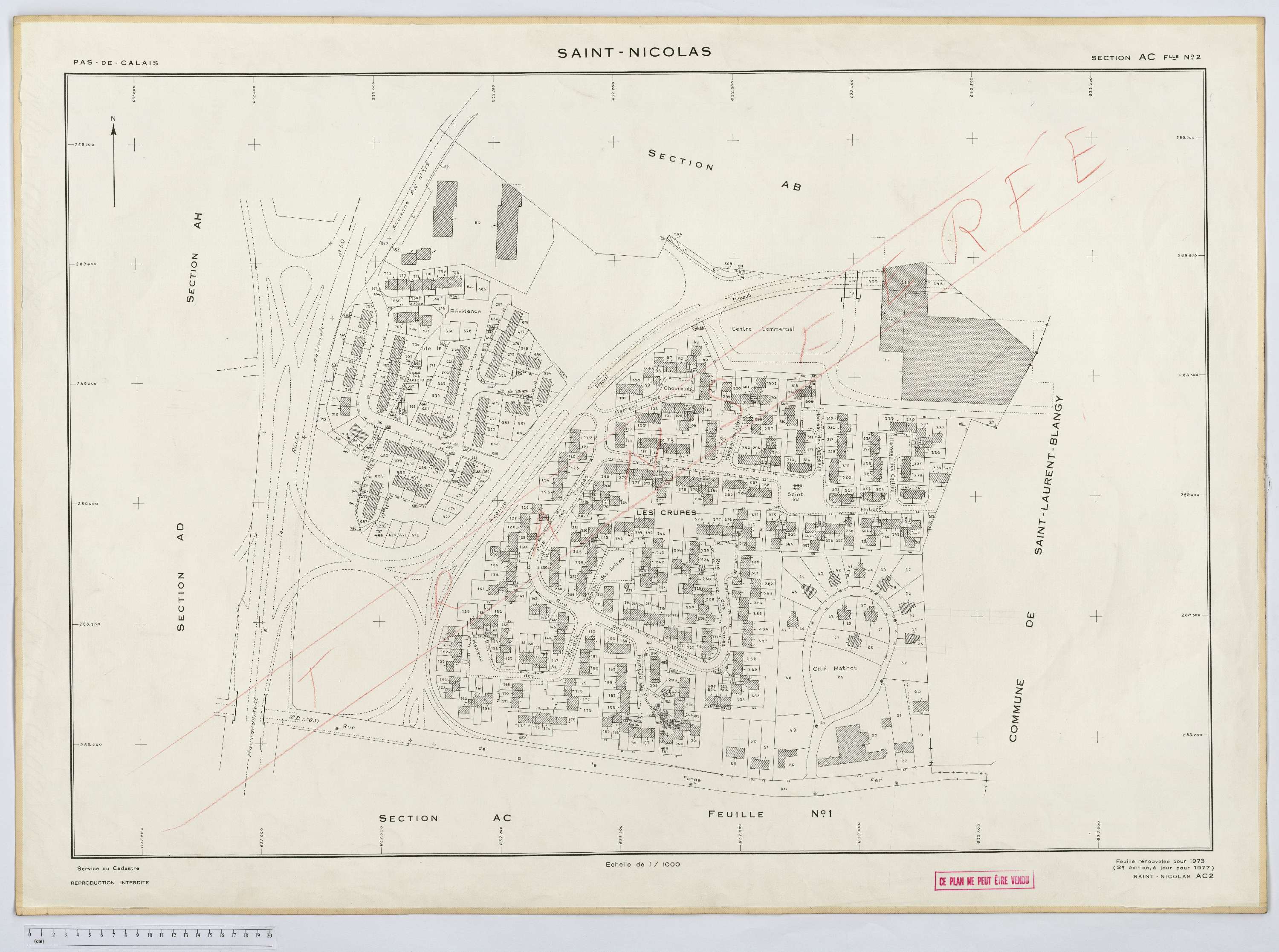 Saint-Nicolas - Section AC, feuille 2.