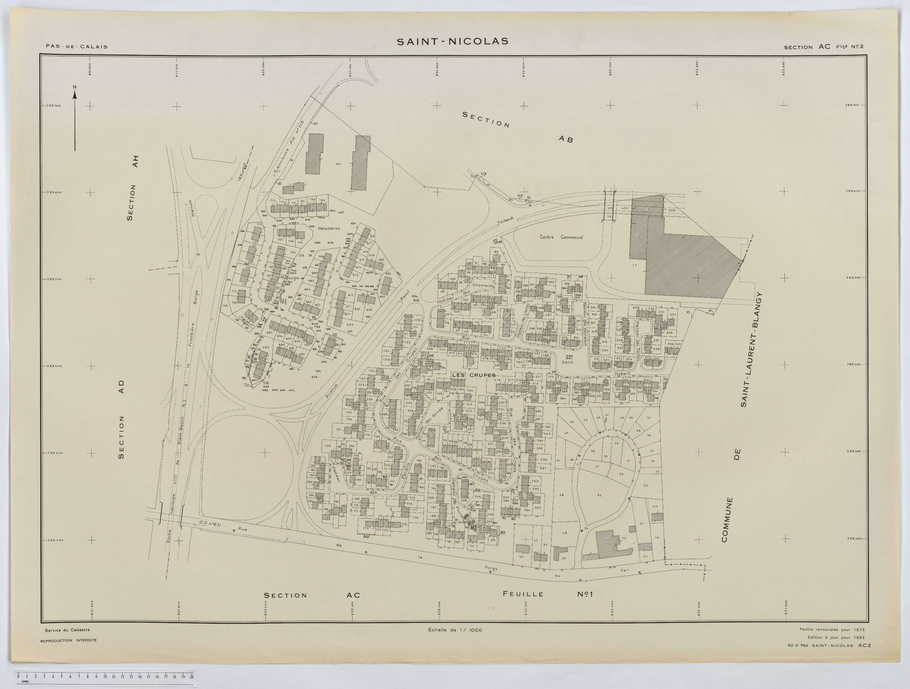 Saint-Nicolas - Section AC, feuille 2.