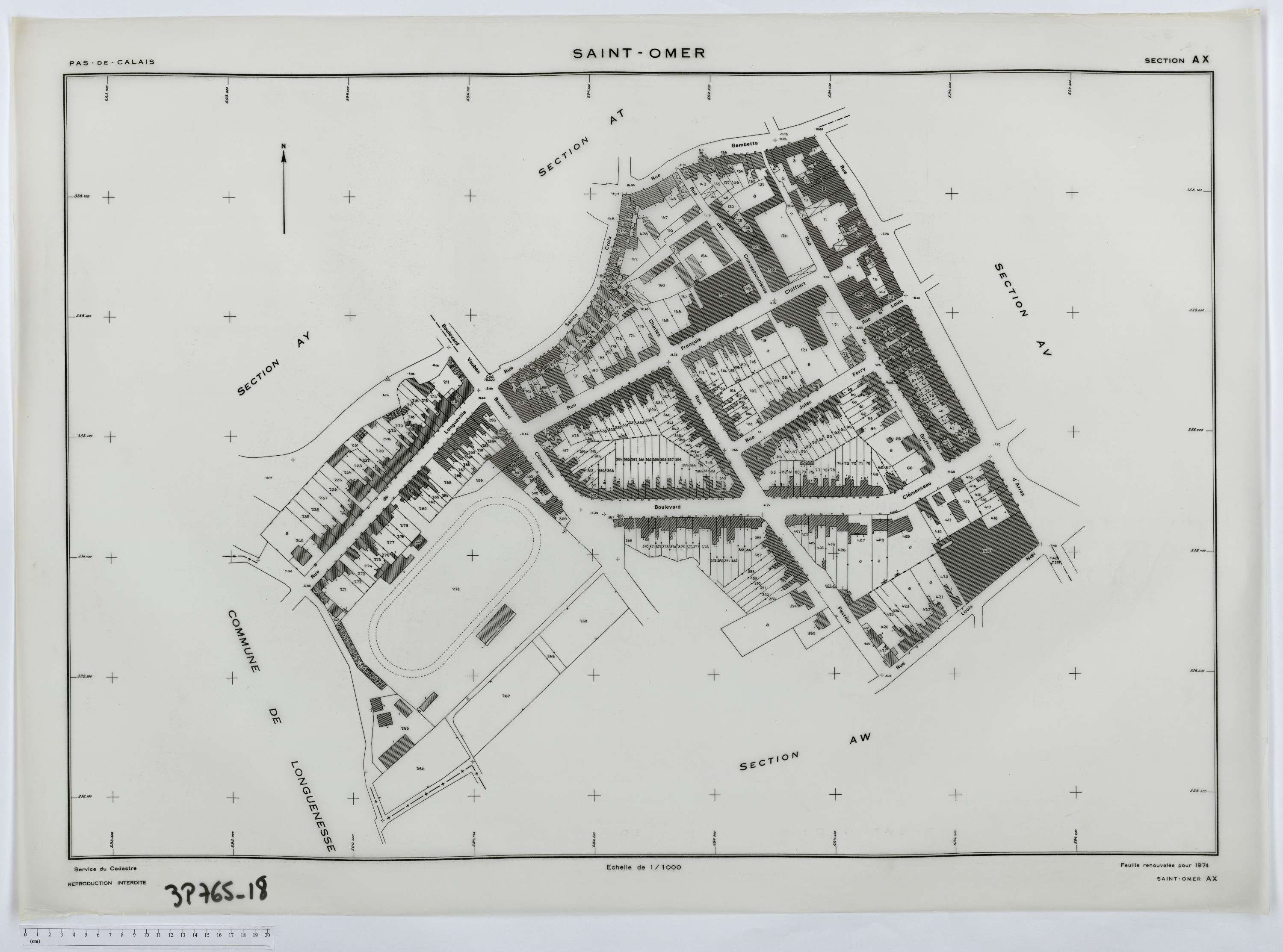 Saint-Omer - Section AX.