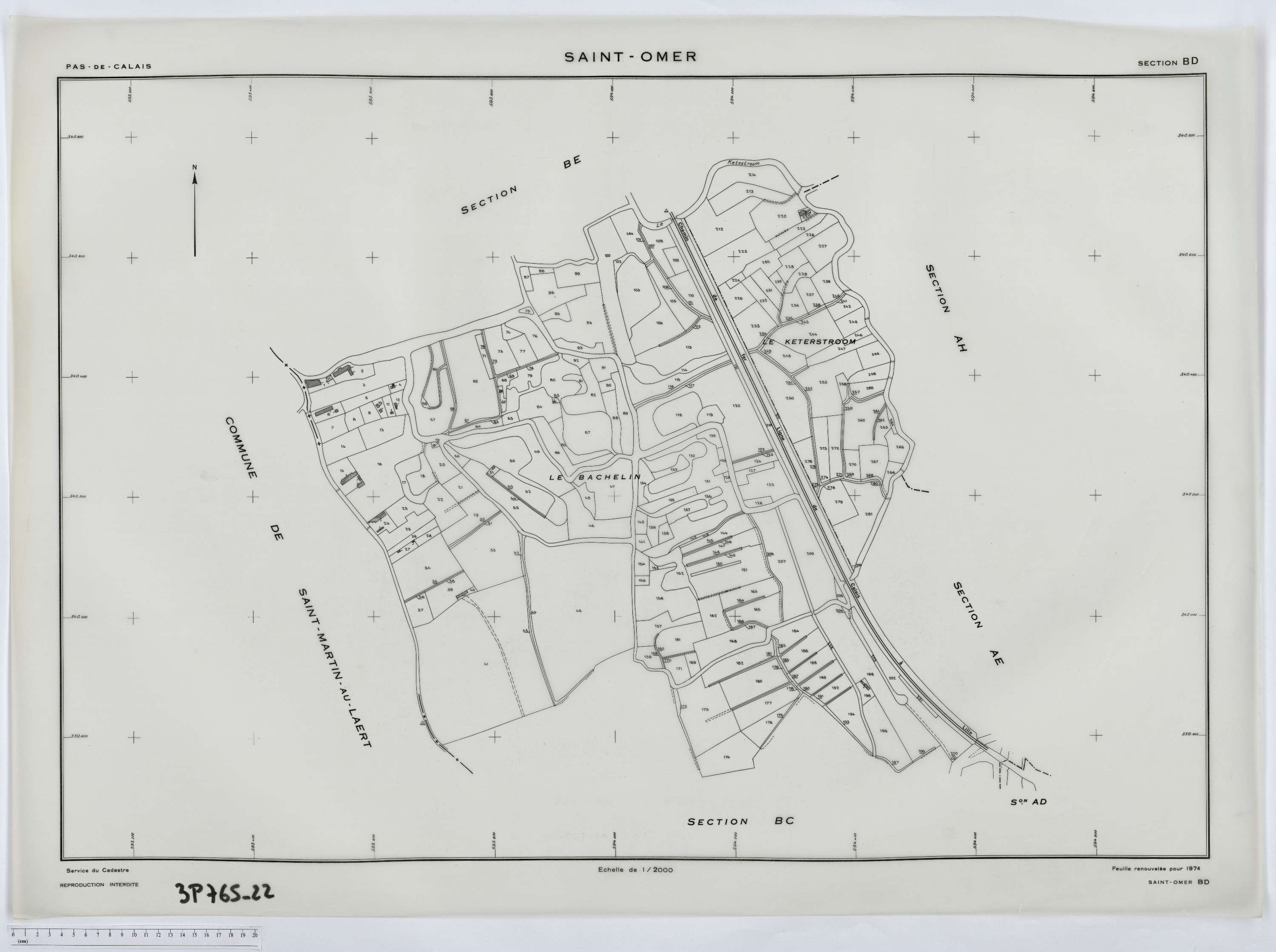 Saint-Omer - Section BD.