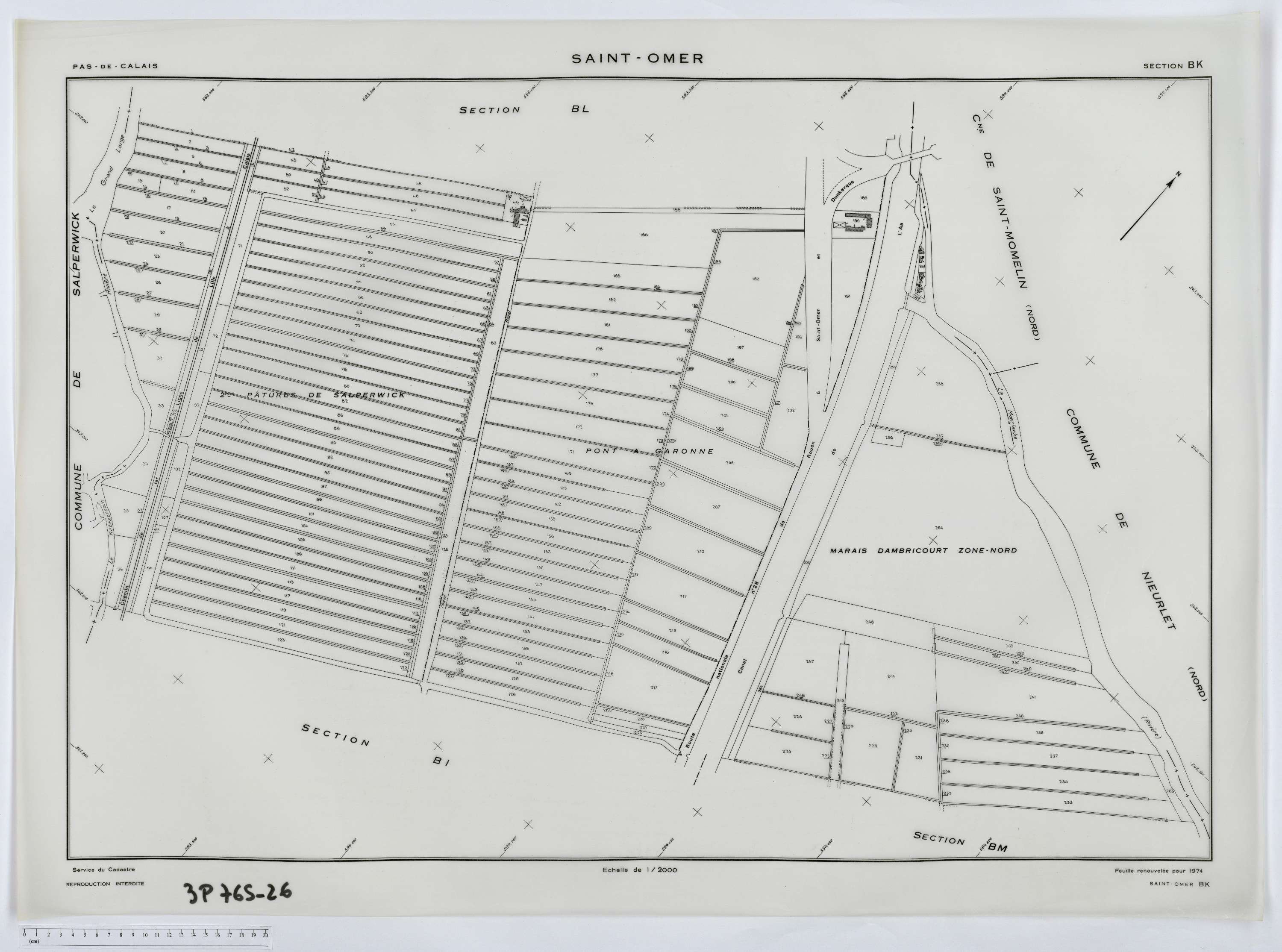 Saint-Omer - Section BK.
