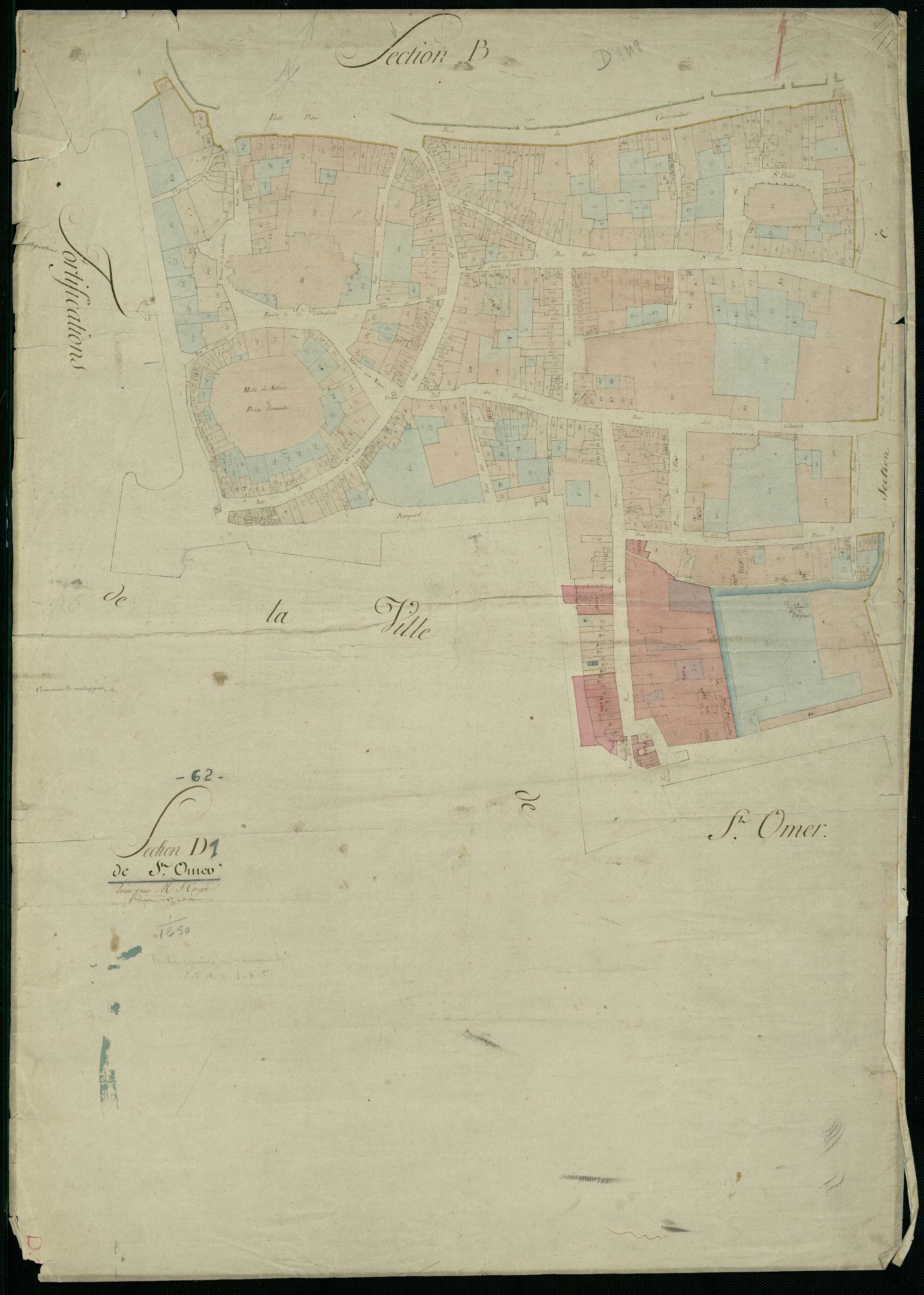 Saint-Omer - Section D, 1re feuille