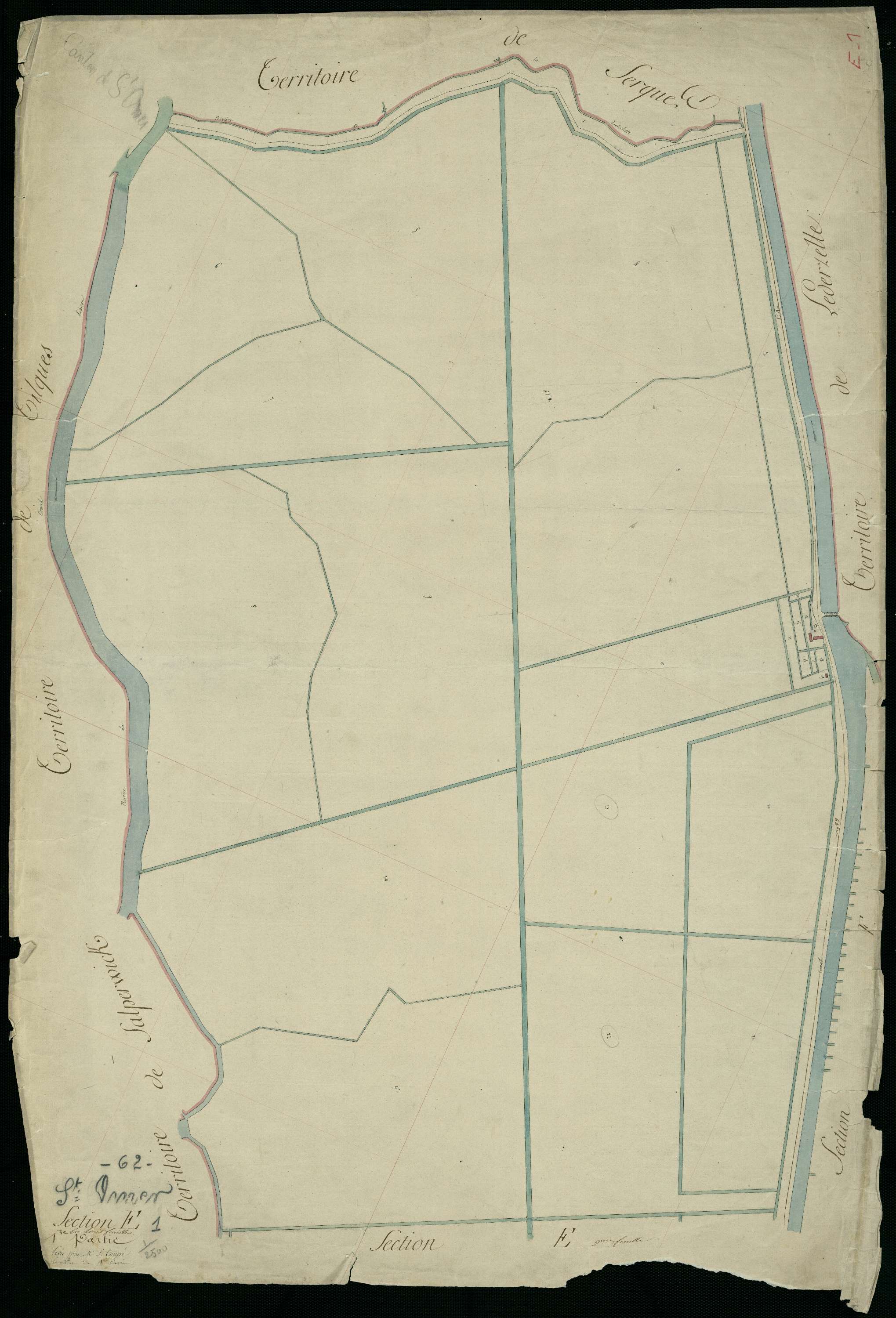 Saint-Omer - Section E, 1re feuille