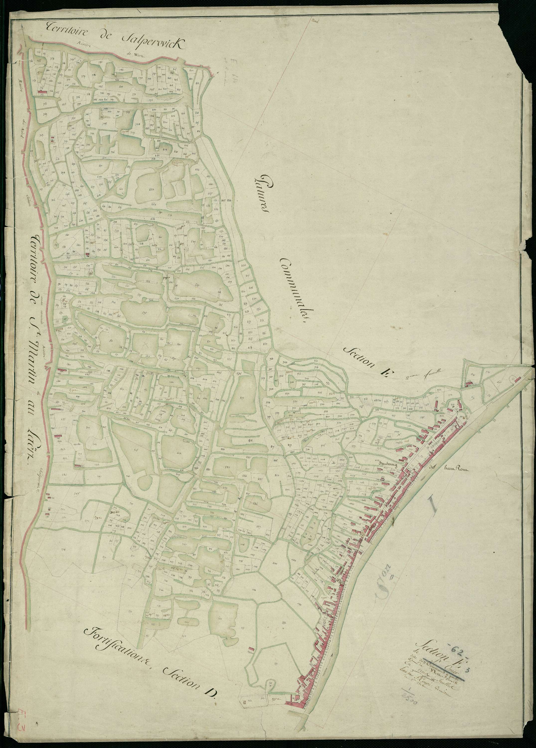 Saint-Omer - Section E, 3e feuille