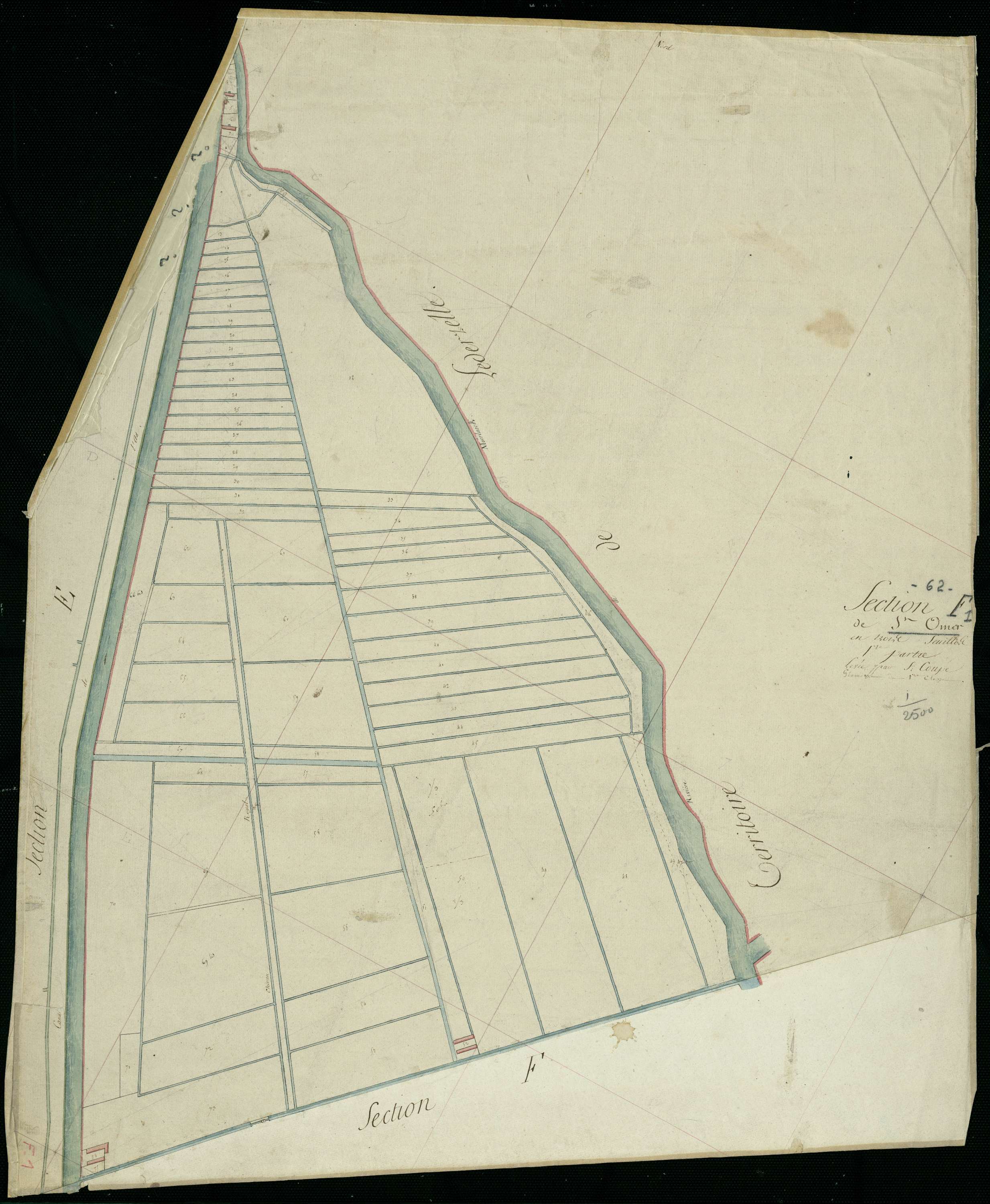 Saint-Omer - Section F, 1re feuille