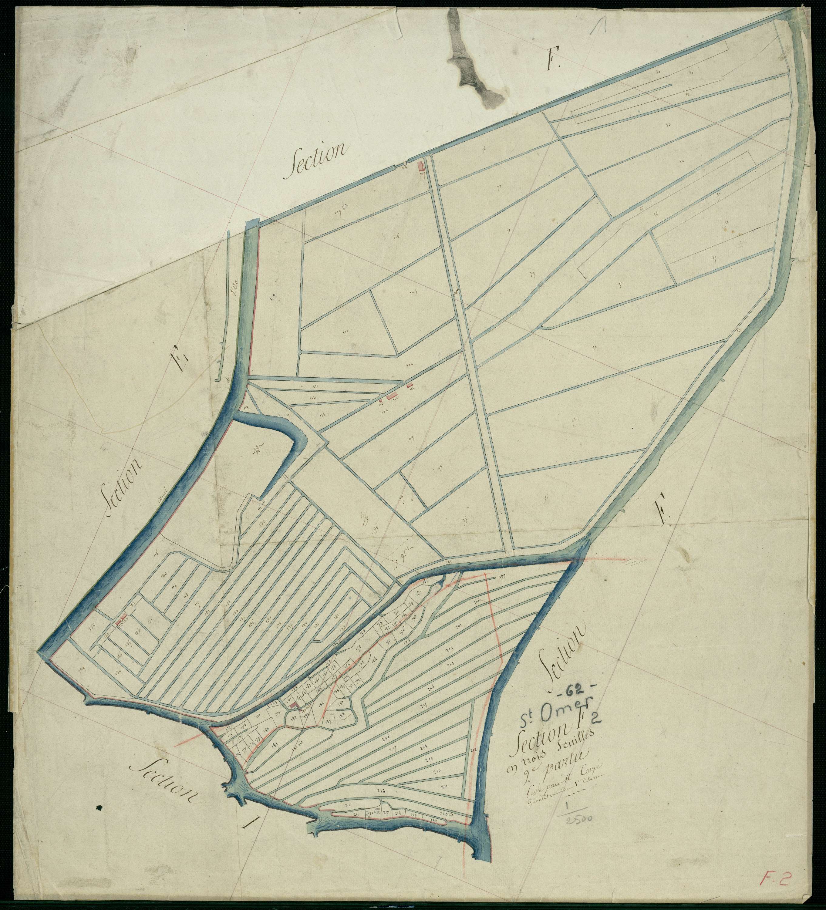 Saint-Omer - Section F, 2e feuille