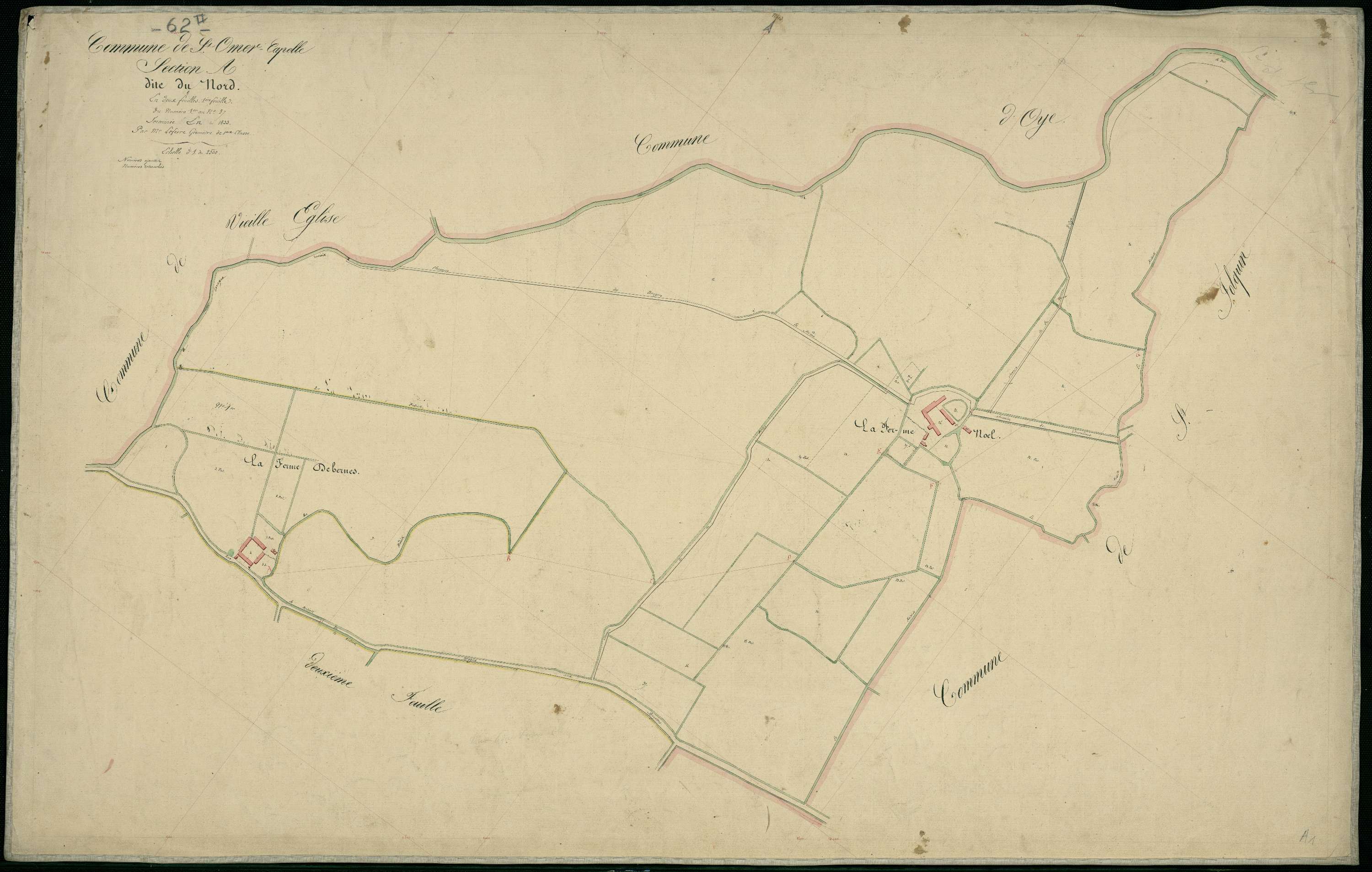 Saint-Omer - Section A, 1re feuille