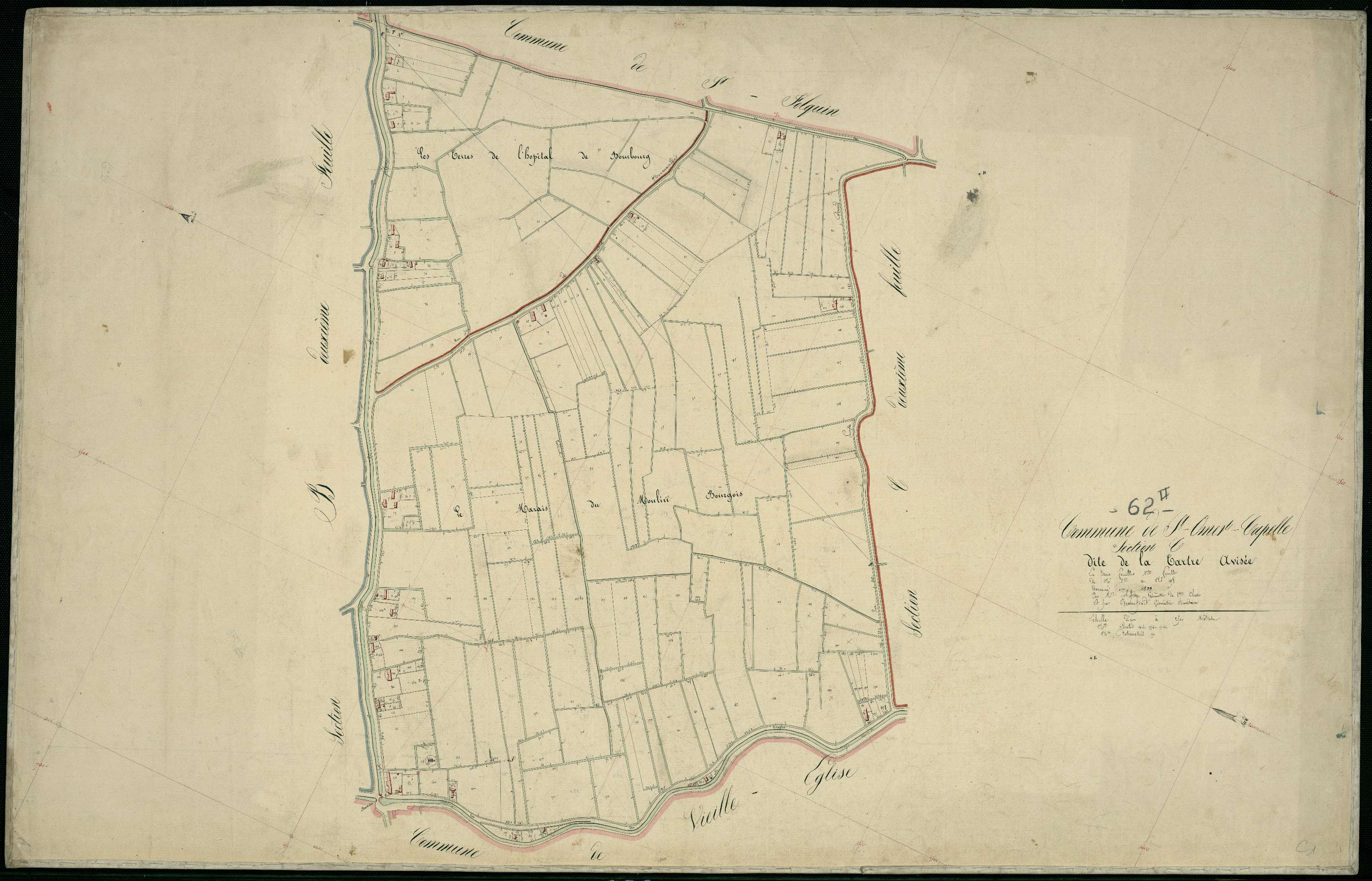 Saint-Omer - Section C, 1re feuille
