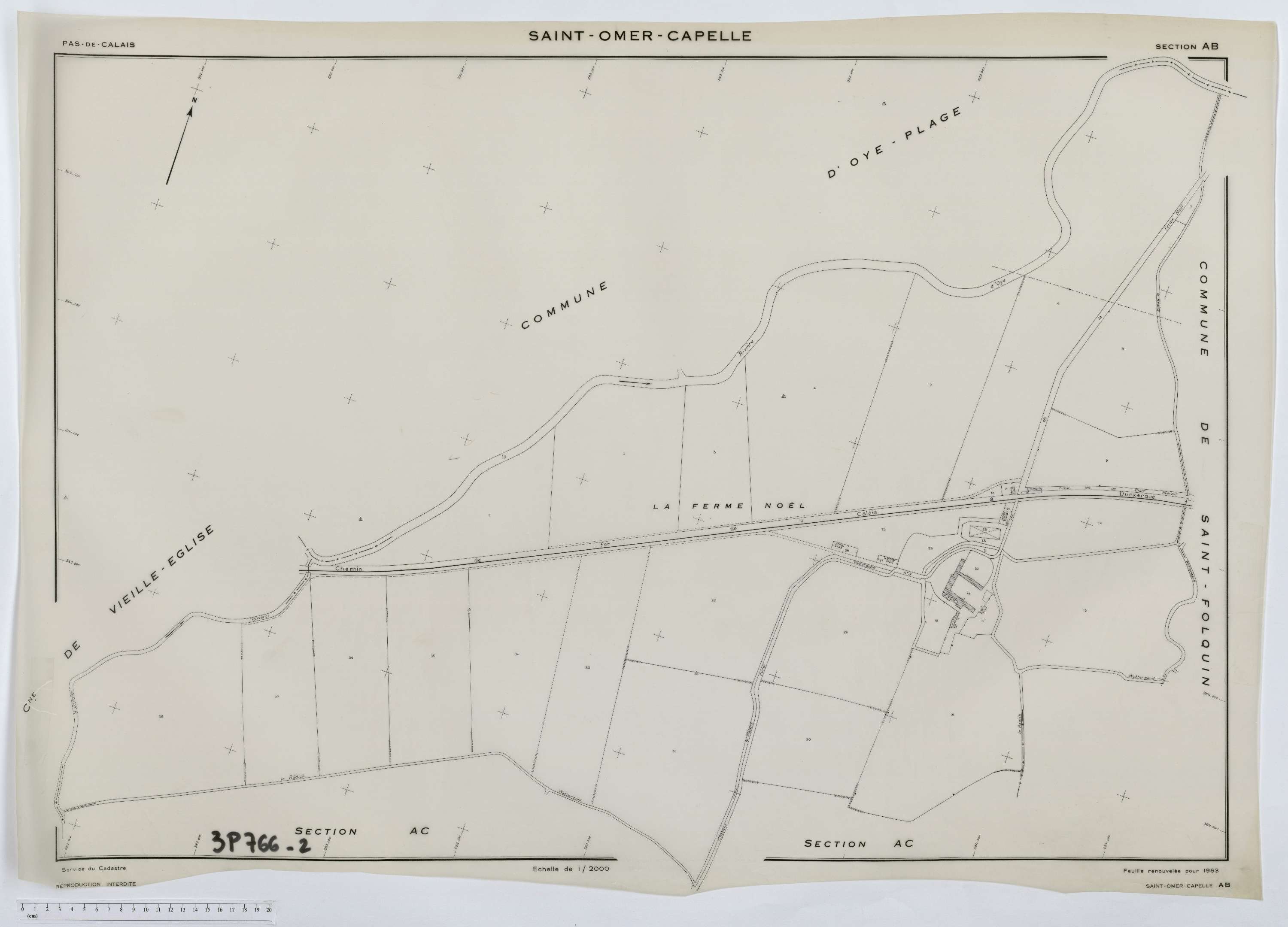 Saint-Omer-Capelle - Section AB.