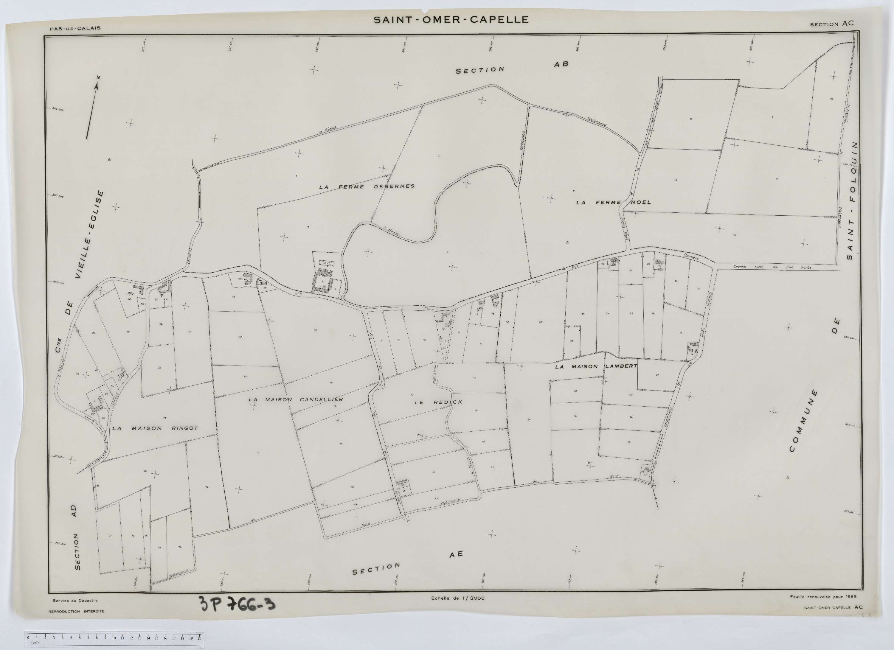 Saint-Omer-Capelle - Section AC.