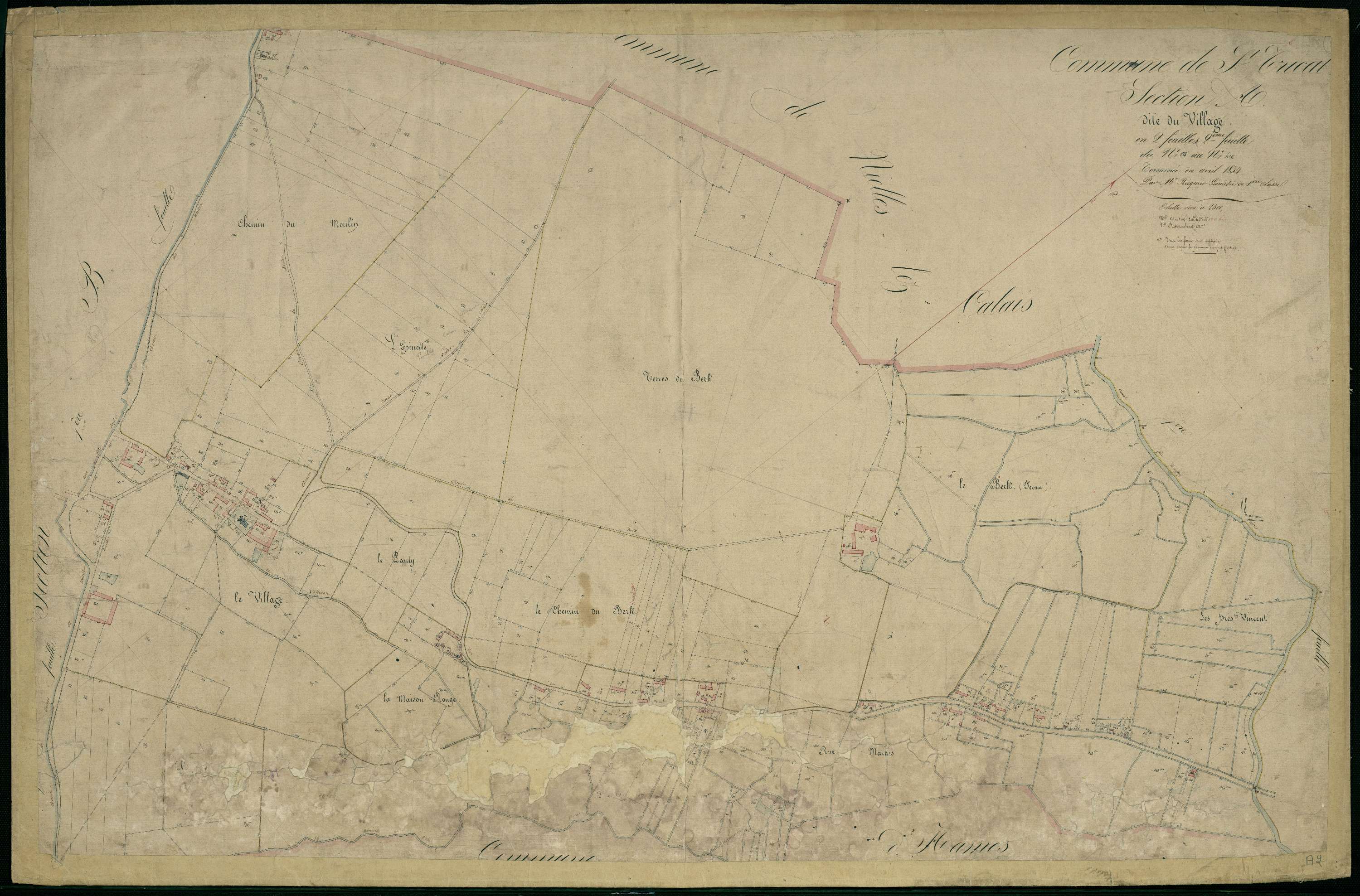 Saint-Tricat - Section A, 2e feuille