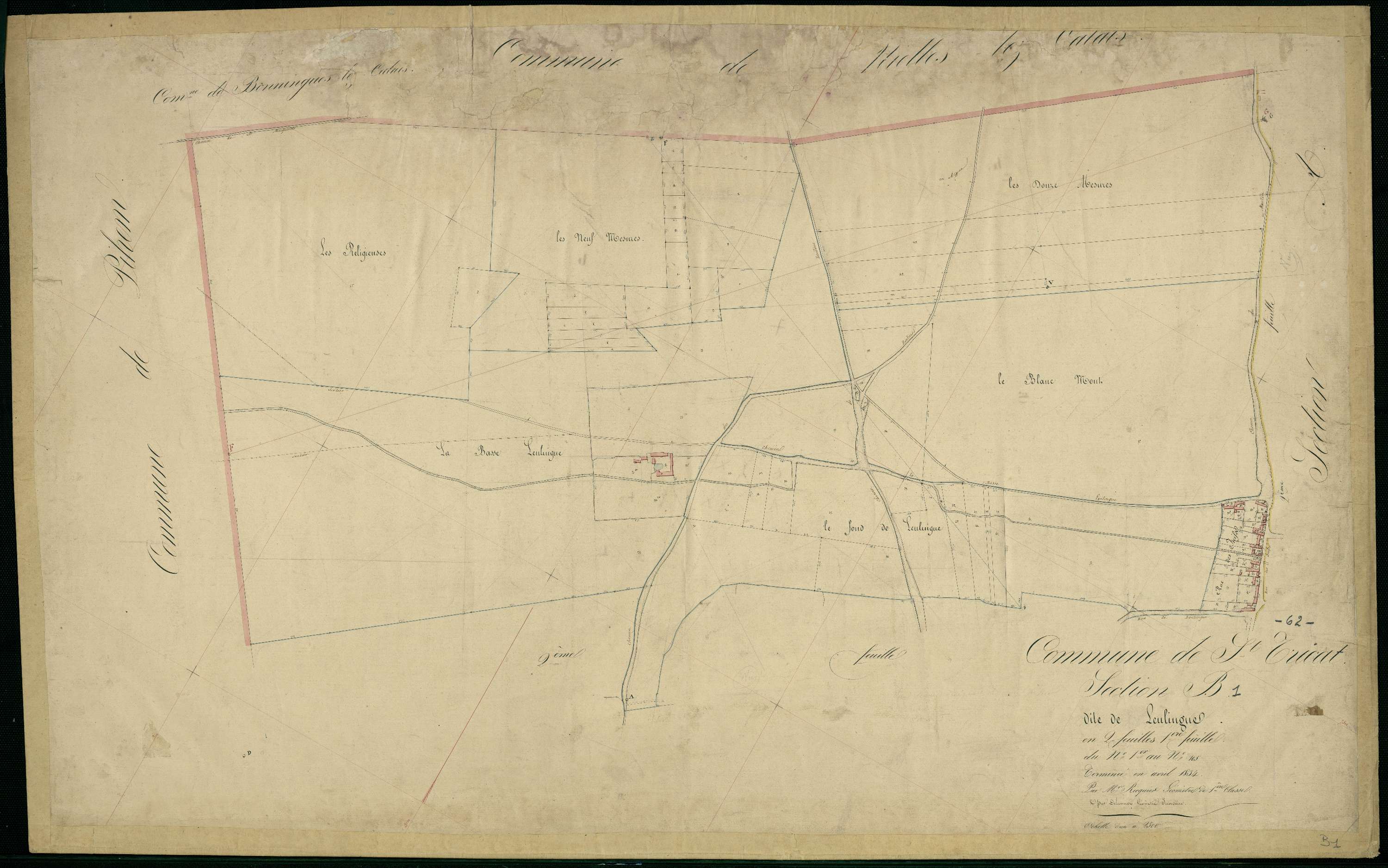 Saint-Tricat - Section B, 1re feuille