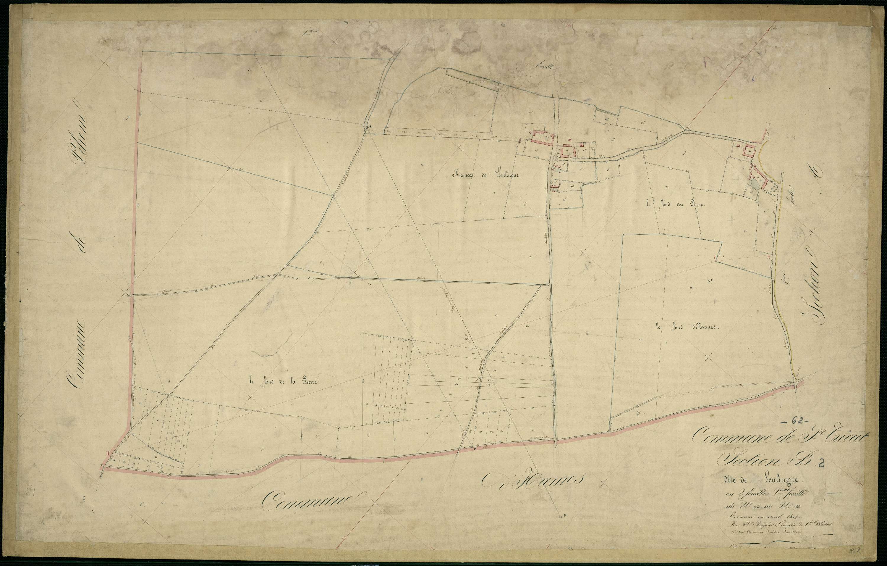 Saint-Tricat - Section B, 2e feuille