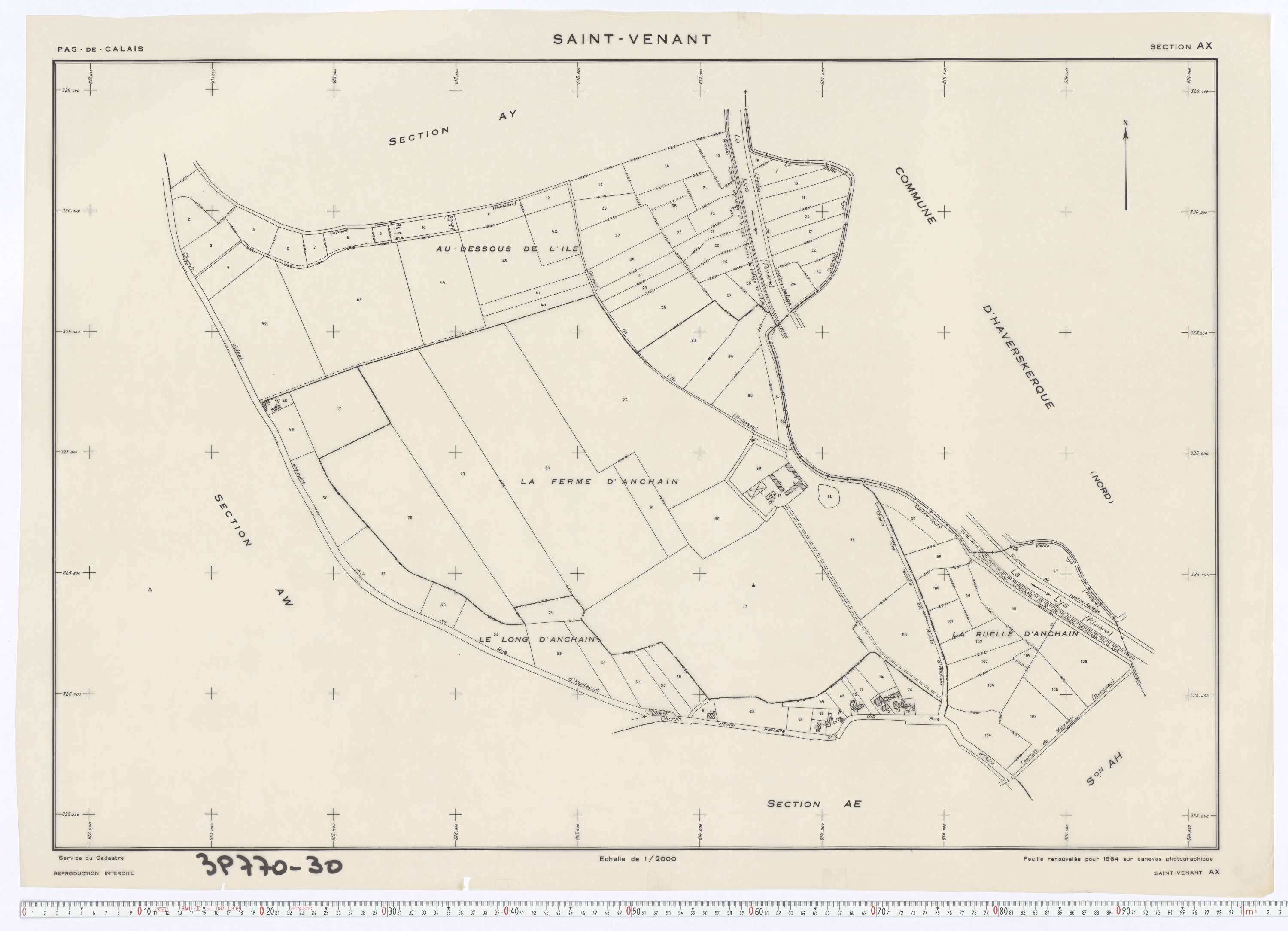 Saint-Venant - Section AX.