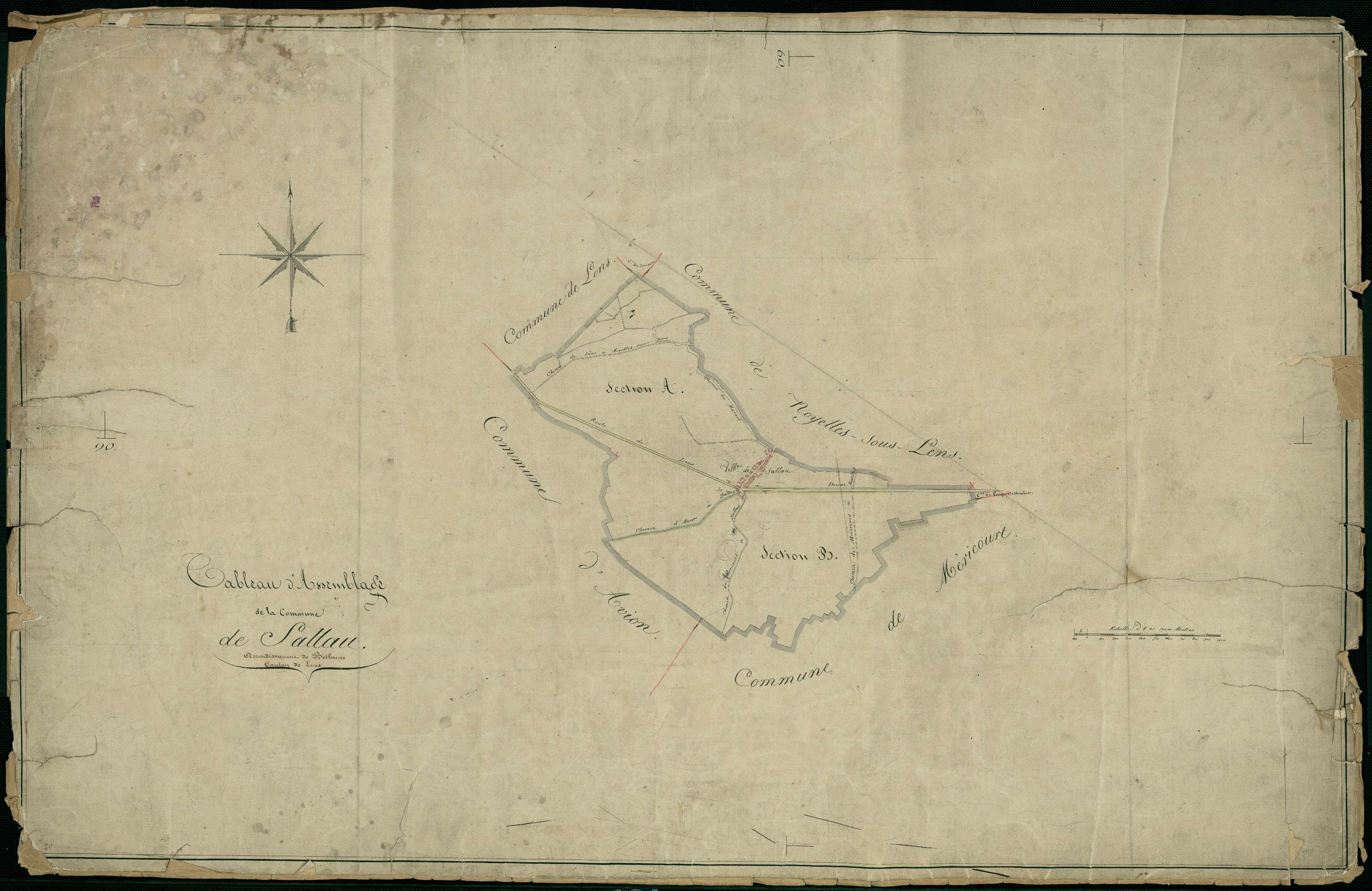 Sallaumines - Tableau d'assemblage