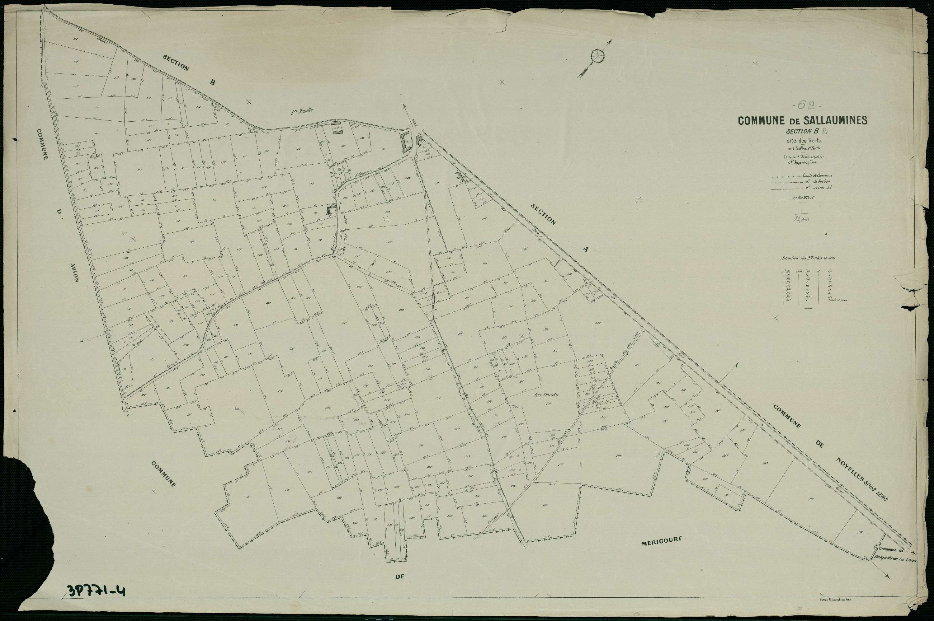 Sallaumines - Section B, 2e feuille