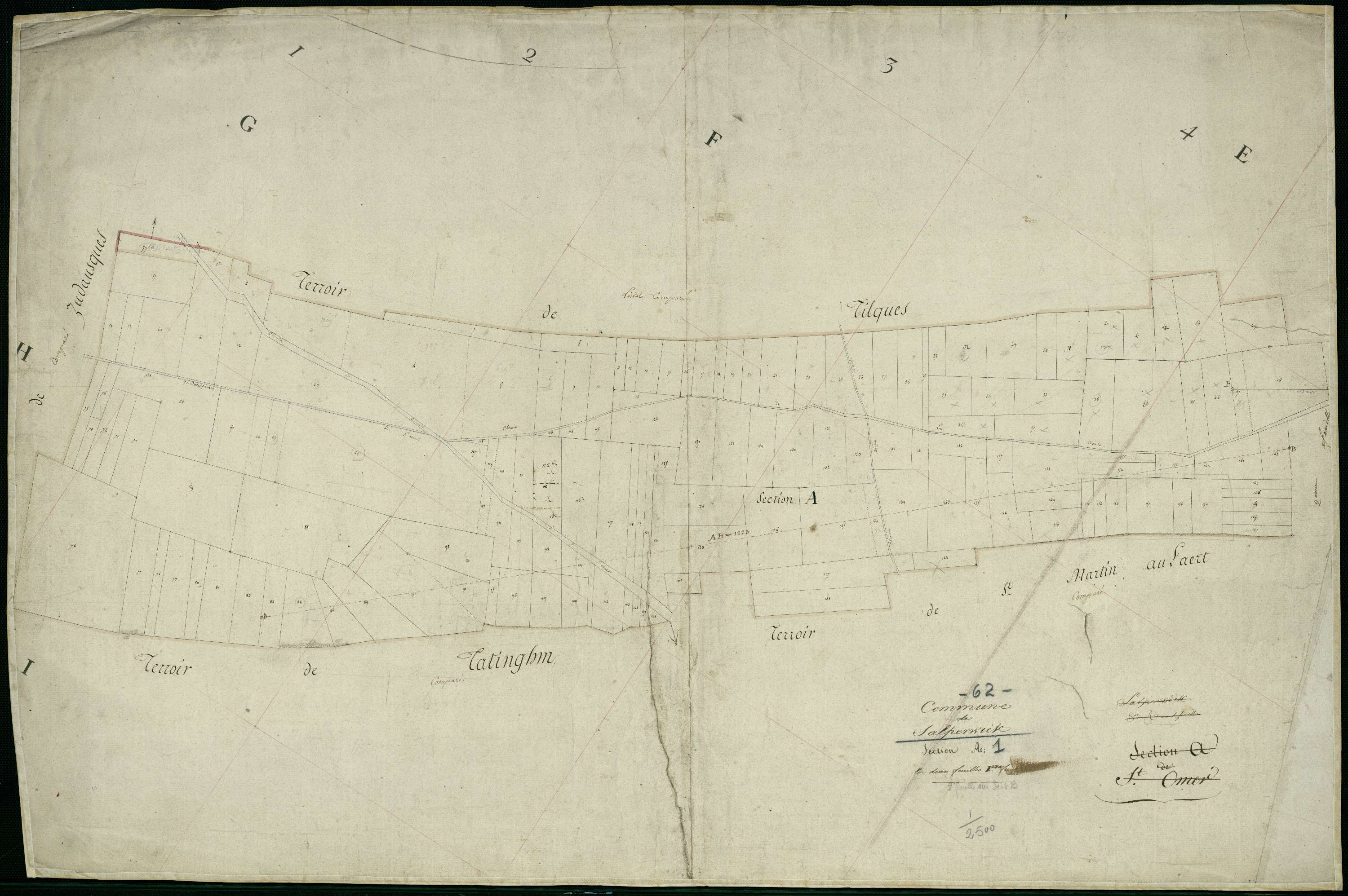 Salperwick - Section A, 1re feuille