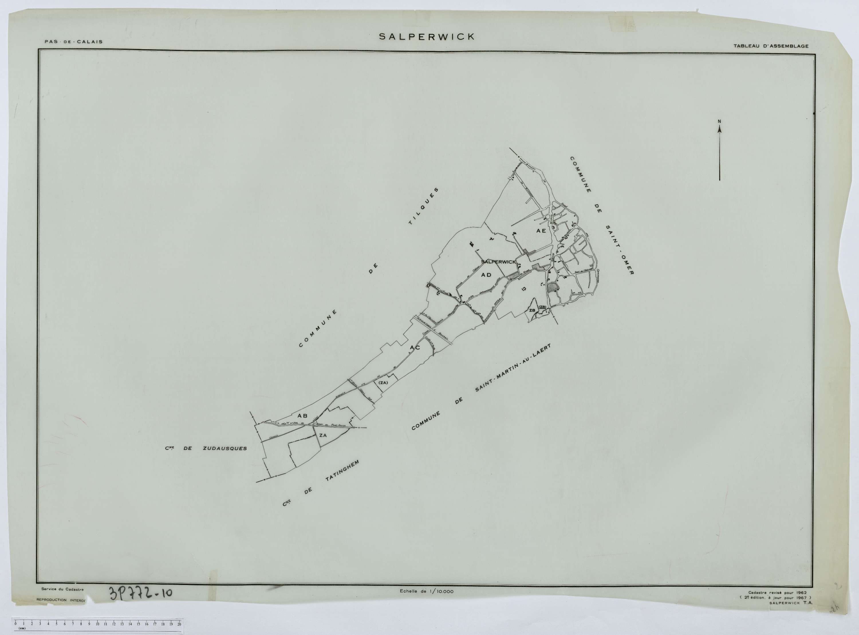 Salperwick - Tableau d'assemblage.
