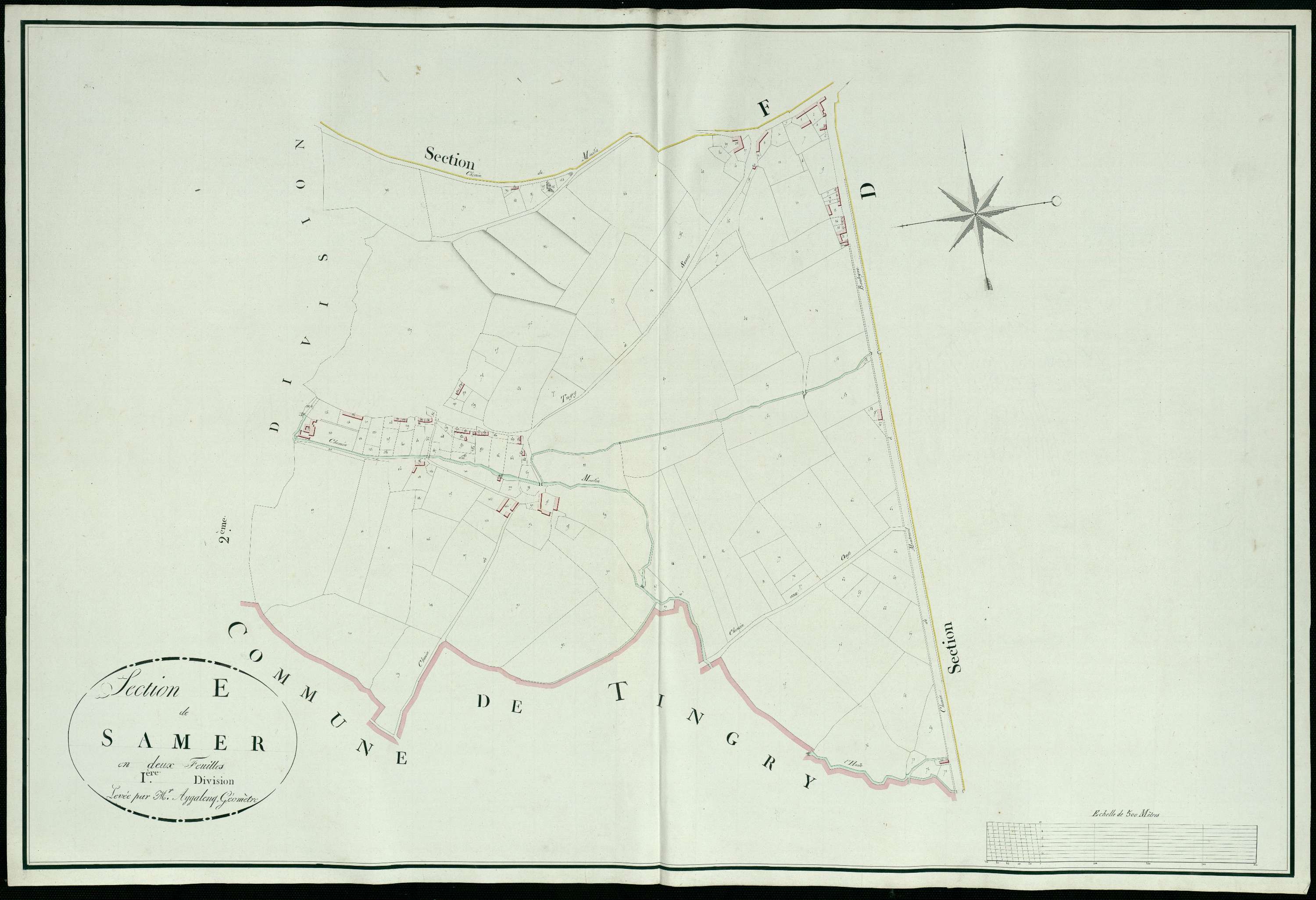 Samer - Section E, 1re feuille
