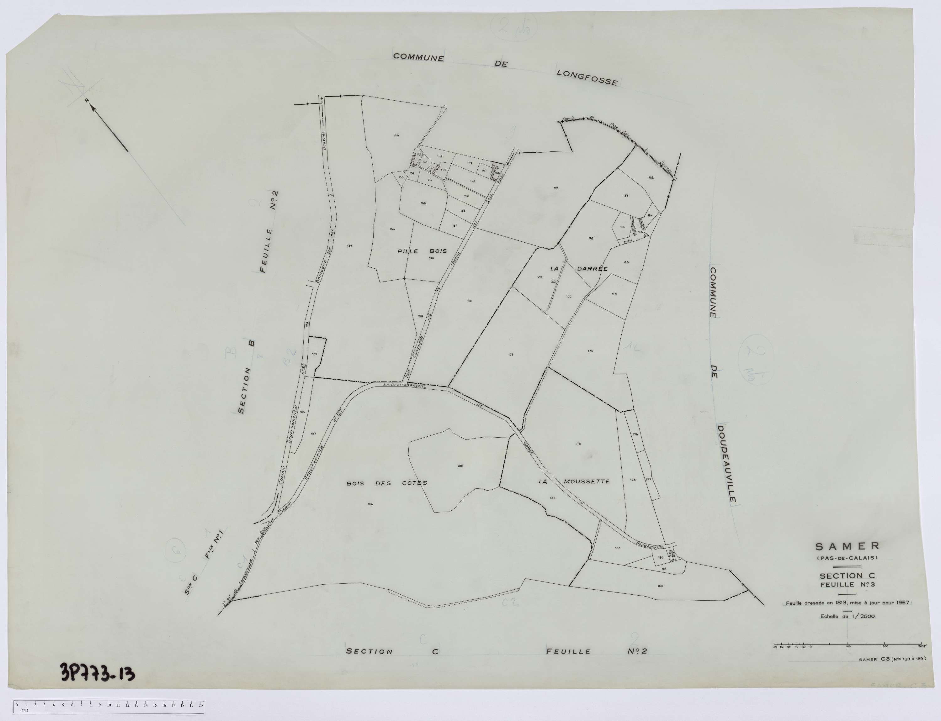 Samer - Section C, feuille 3.