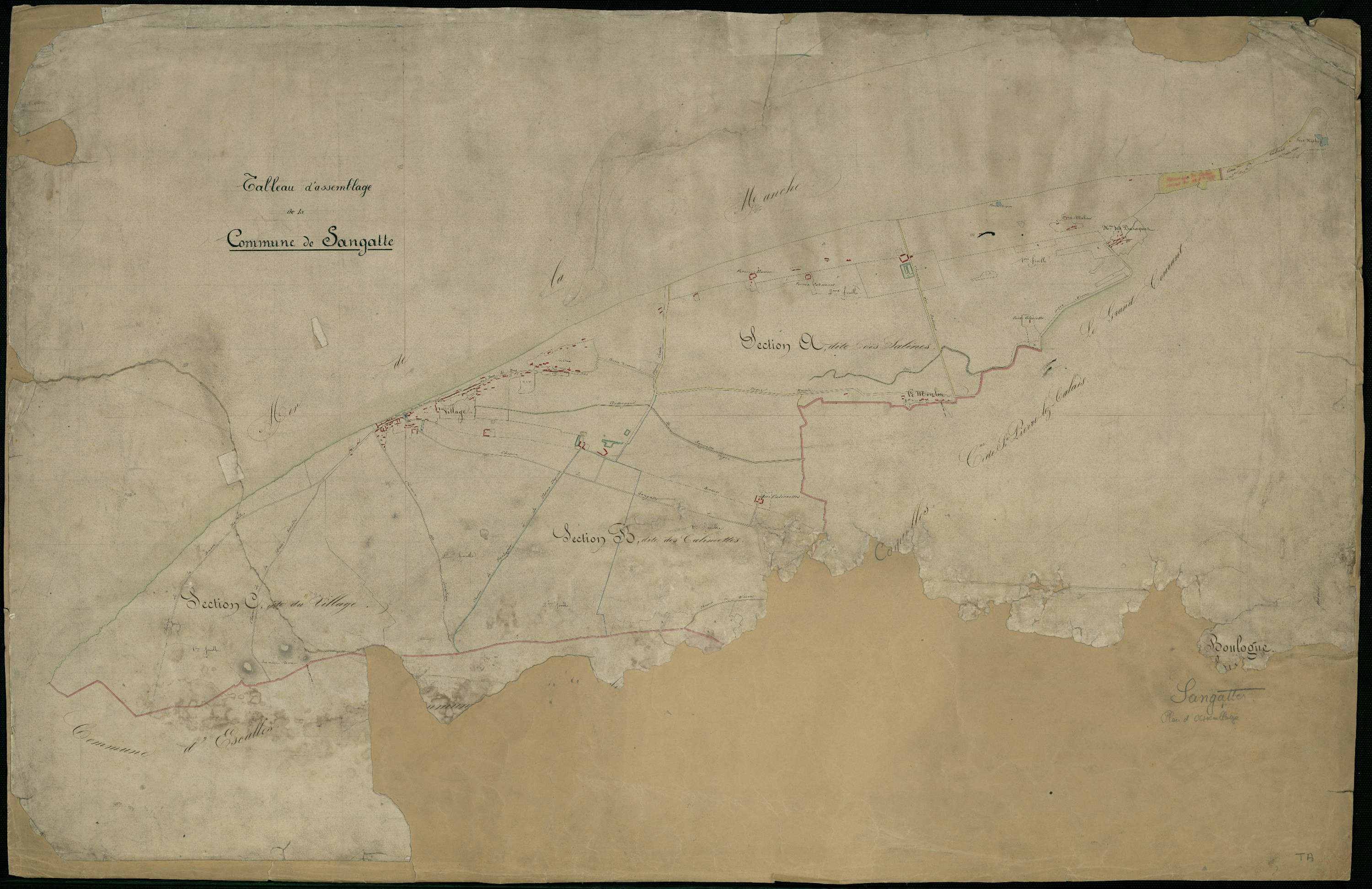 Sangatte - Tableau d'assemblage