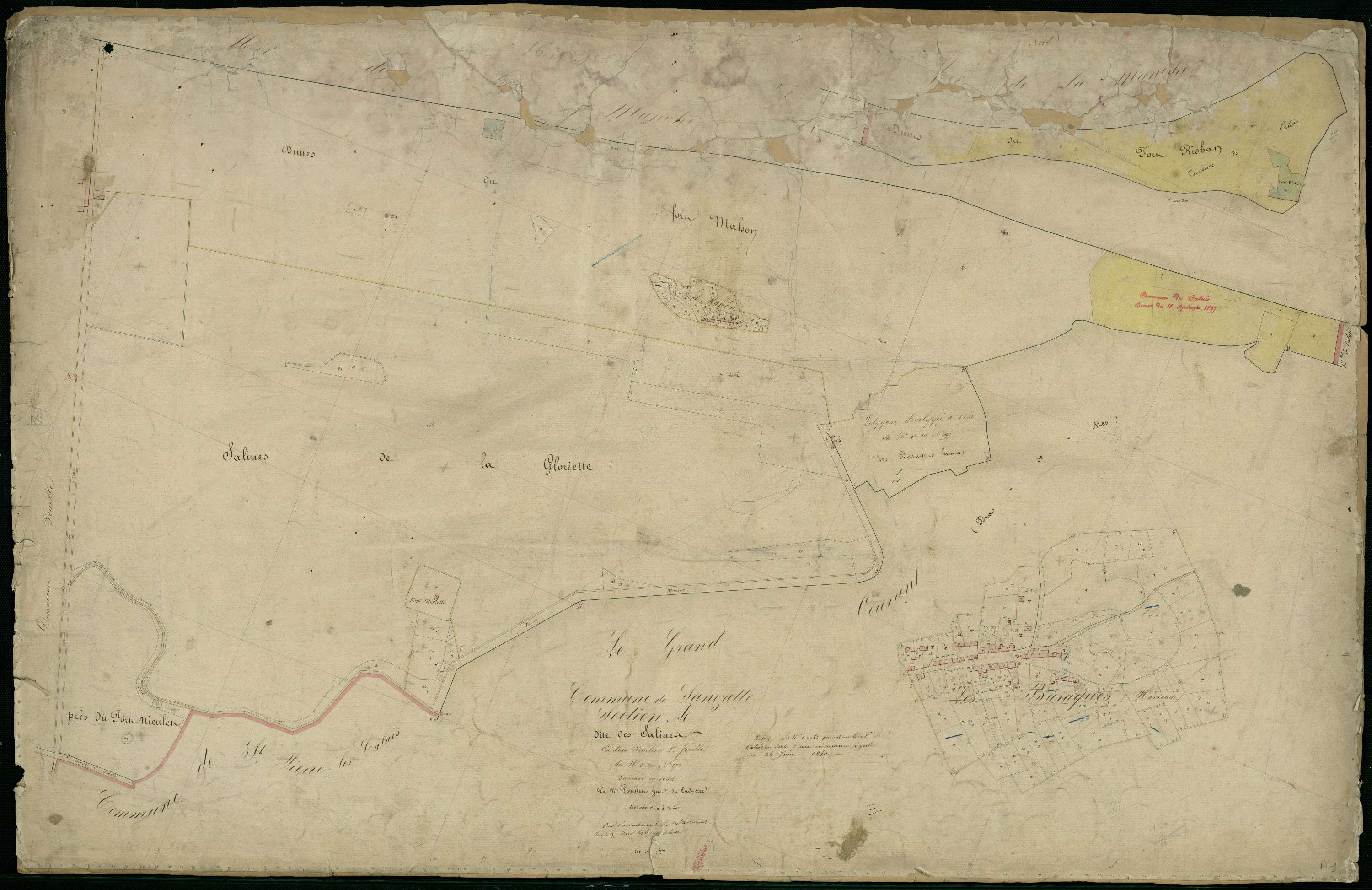 Sangatte - Section A, 1re feuille