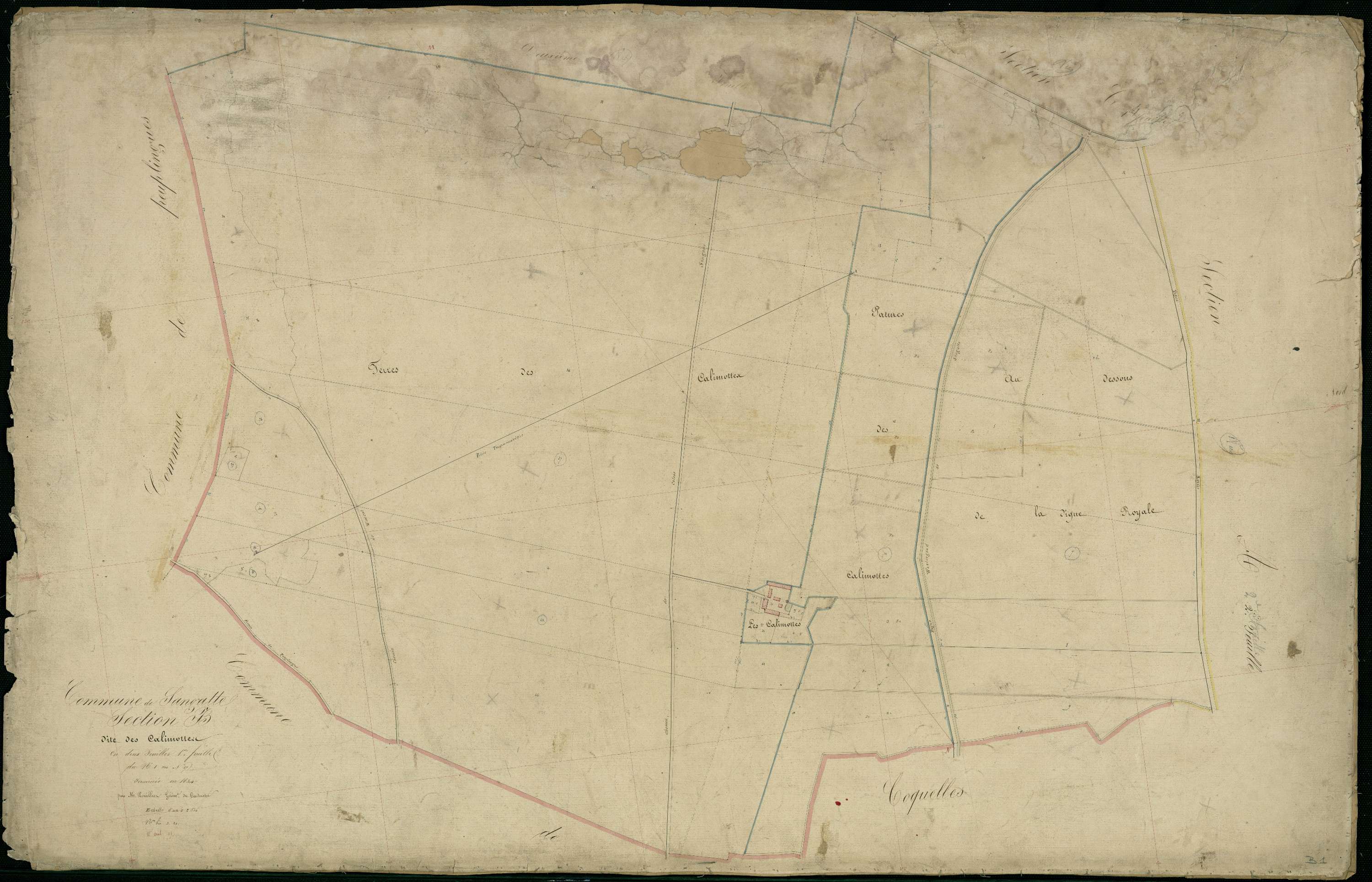 Sangatte - Section B, 1re feuille