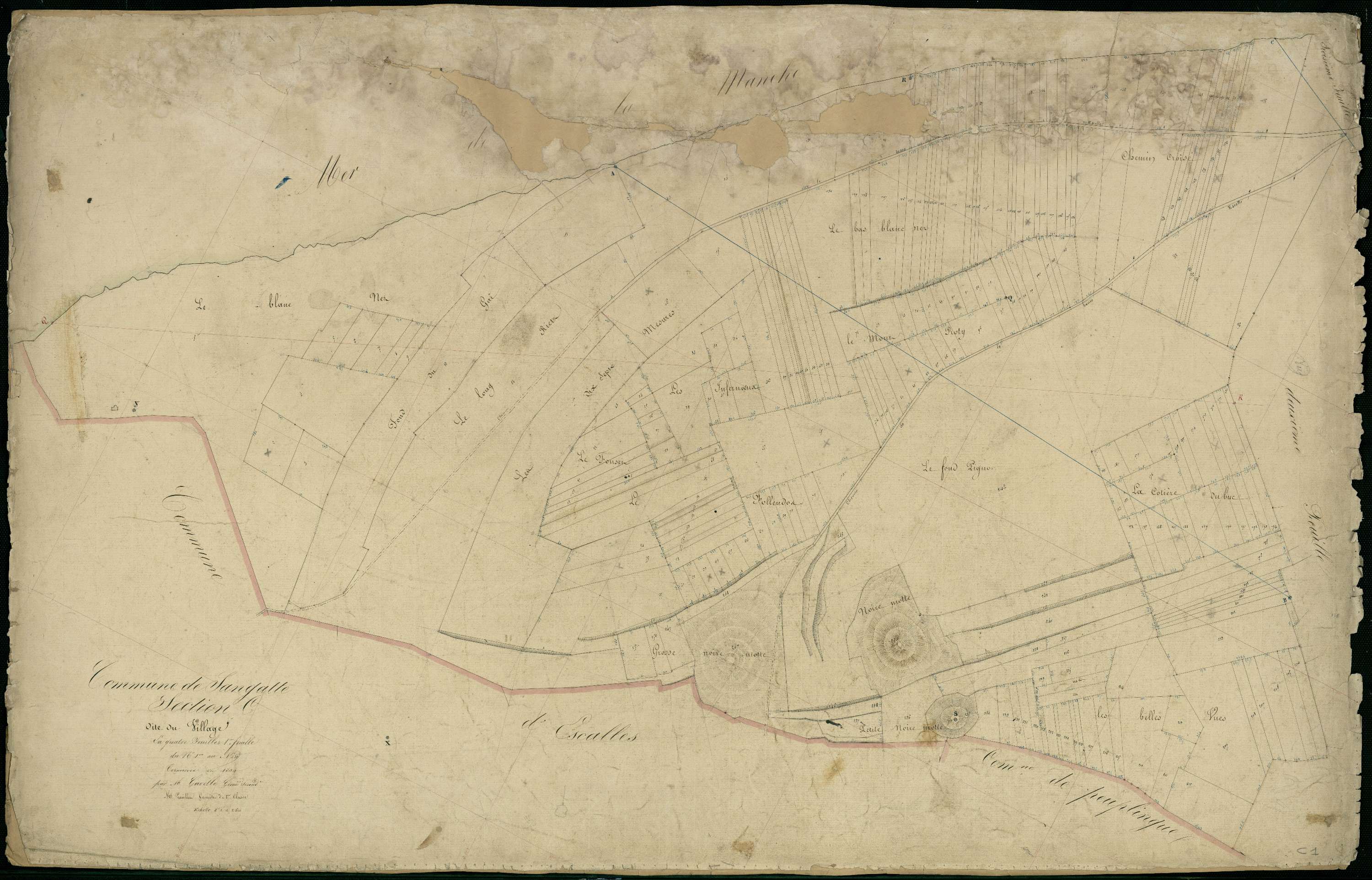 Sangatte - Section C, 1re feuille