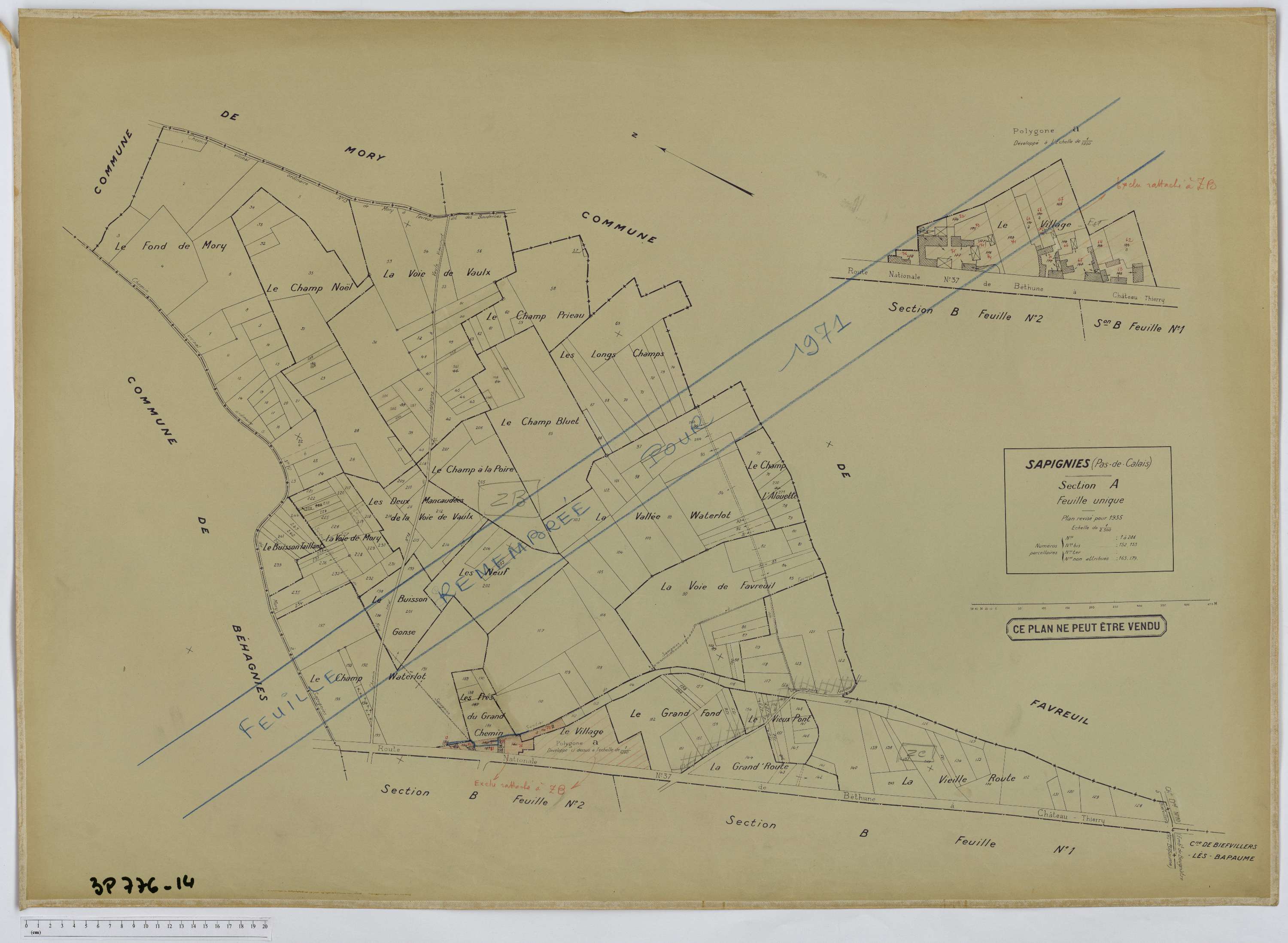 Sapignies - Section A.