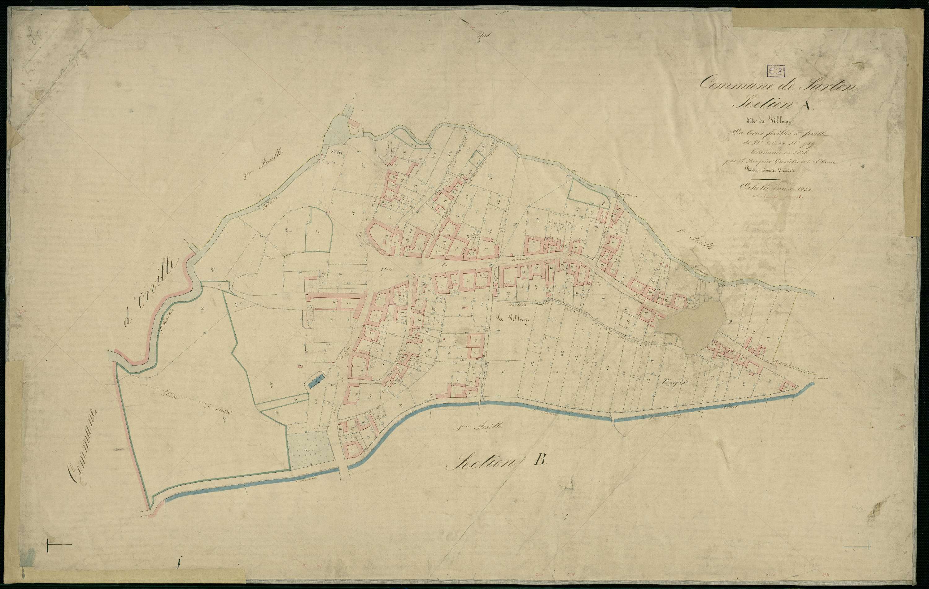 Sarton - Section A, 3e feuille