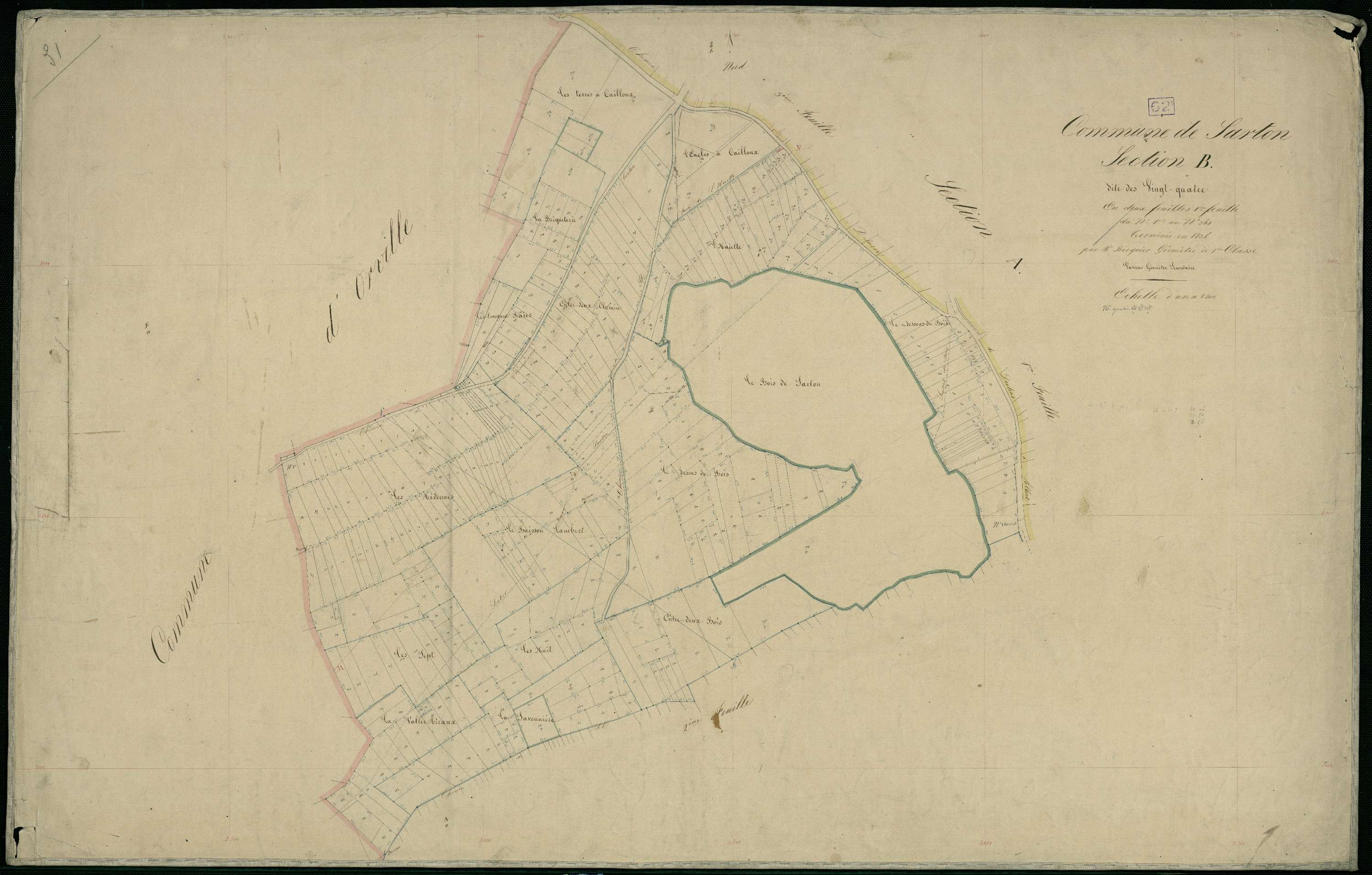 Sarton - Section B, 1re feuille