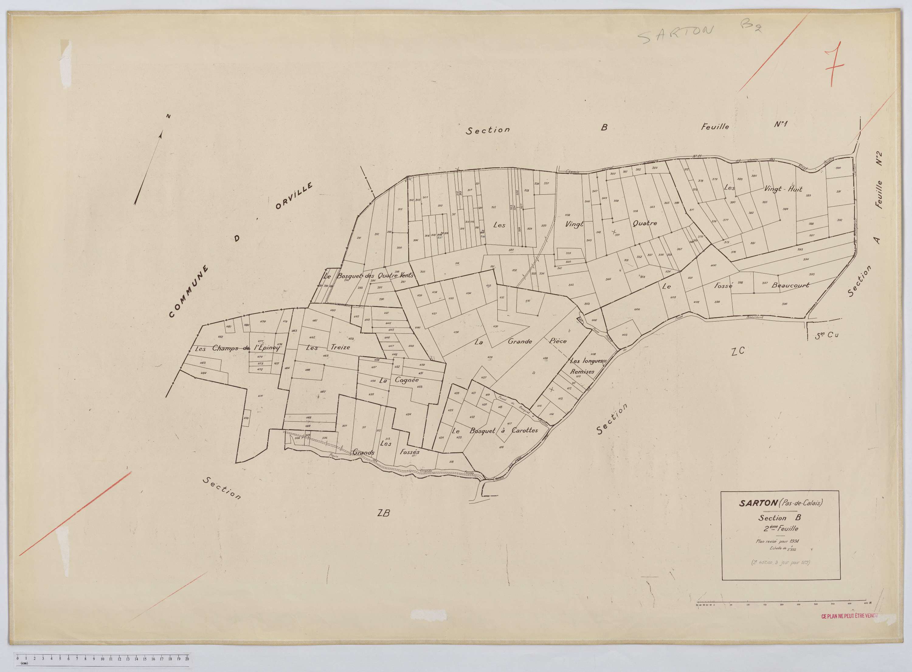 Sarton - Section B, feuille 2.