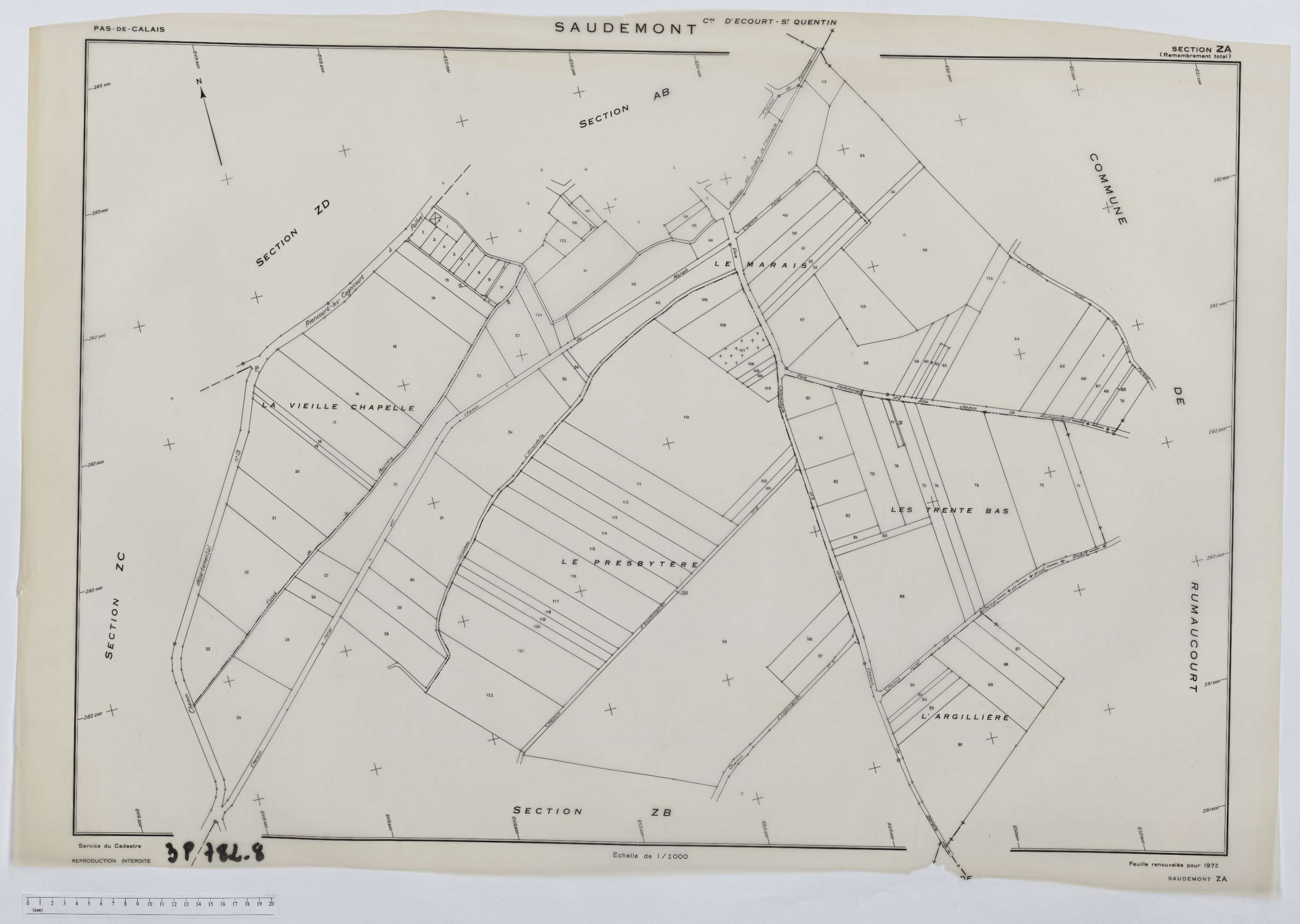 Saudemont - Section ZA.