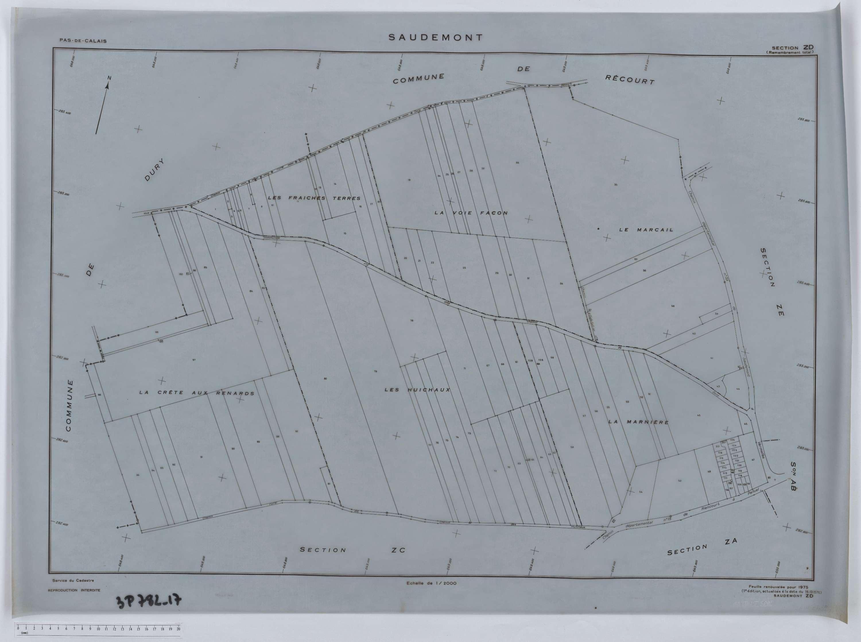 Saudemont - Section ZD.